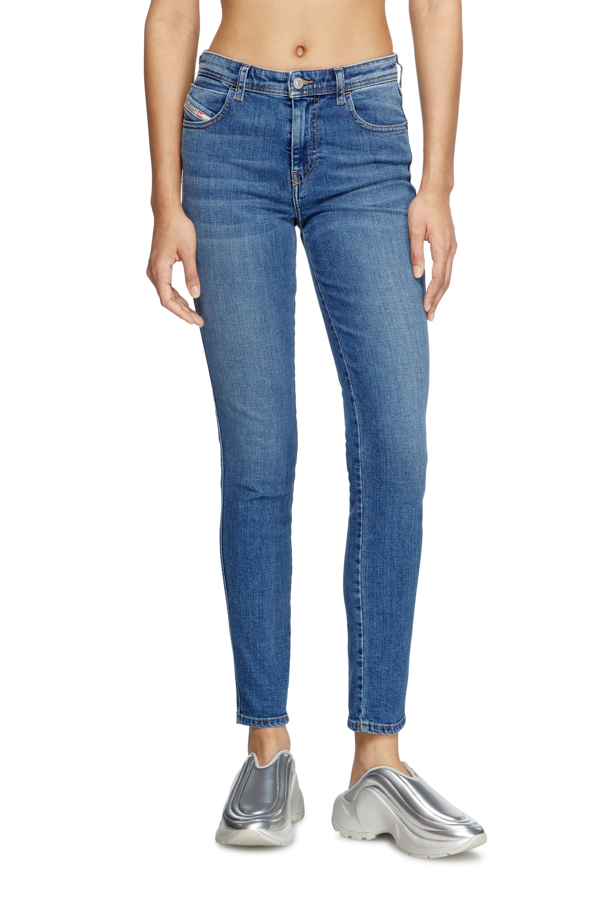 Diesel - Woman's Skinny Jeans 2015 Babhila 09L02, Medium blue - 2