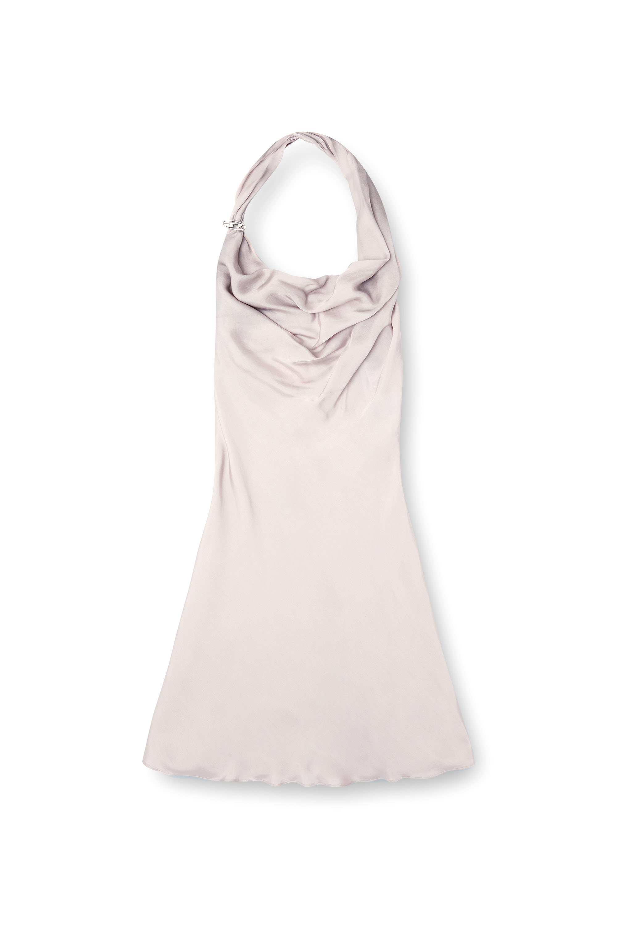 Diesel - D-ESTINY, Woman's Bias cut dress with asymmetrical hem in Lilac - 5