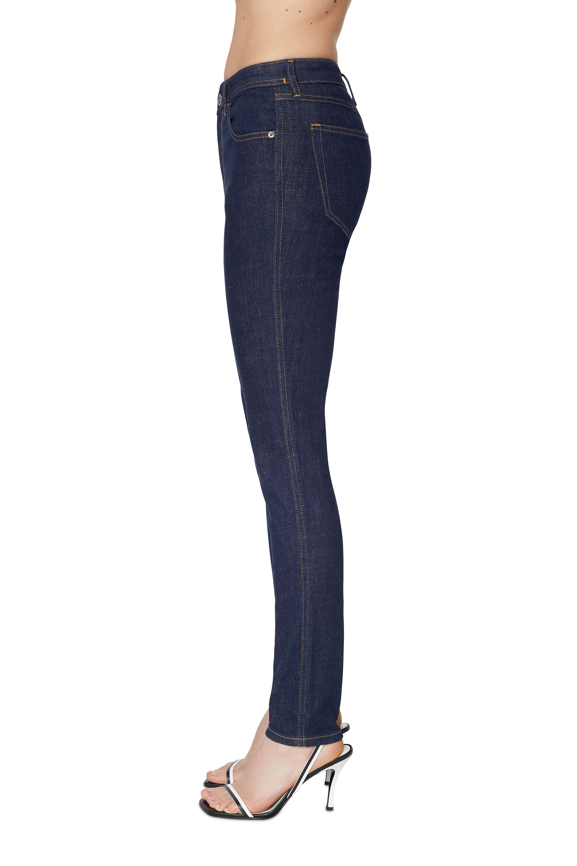 Diesel - Skinny Jeans 2015 Babhila Z9C17, Dark Blue - Image 4