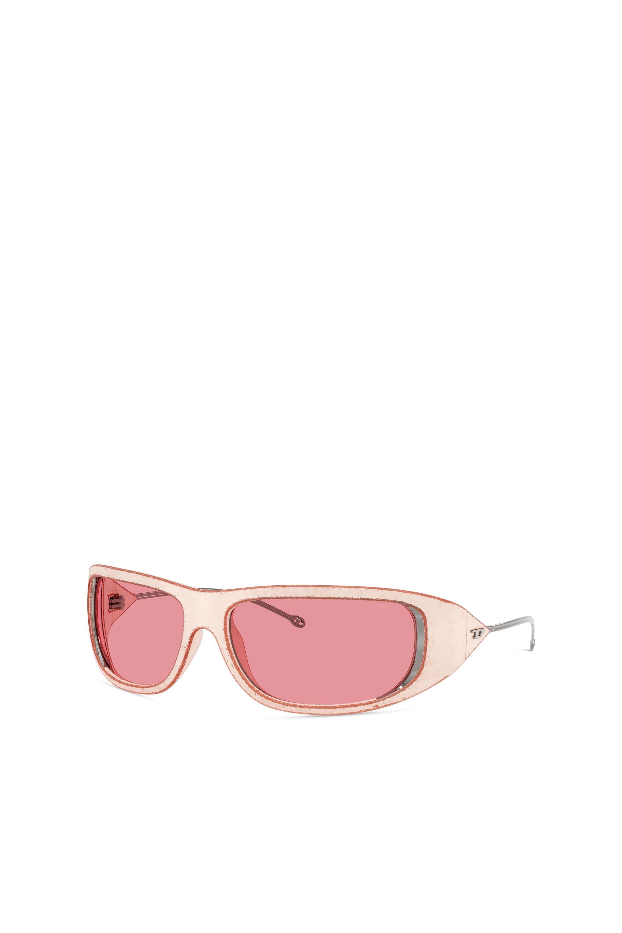 Diesel - 0DL3001 SIZE 61, Unisex's Wraparound style sunglasses in Pink - 4