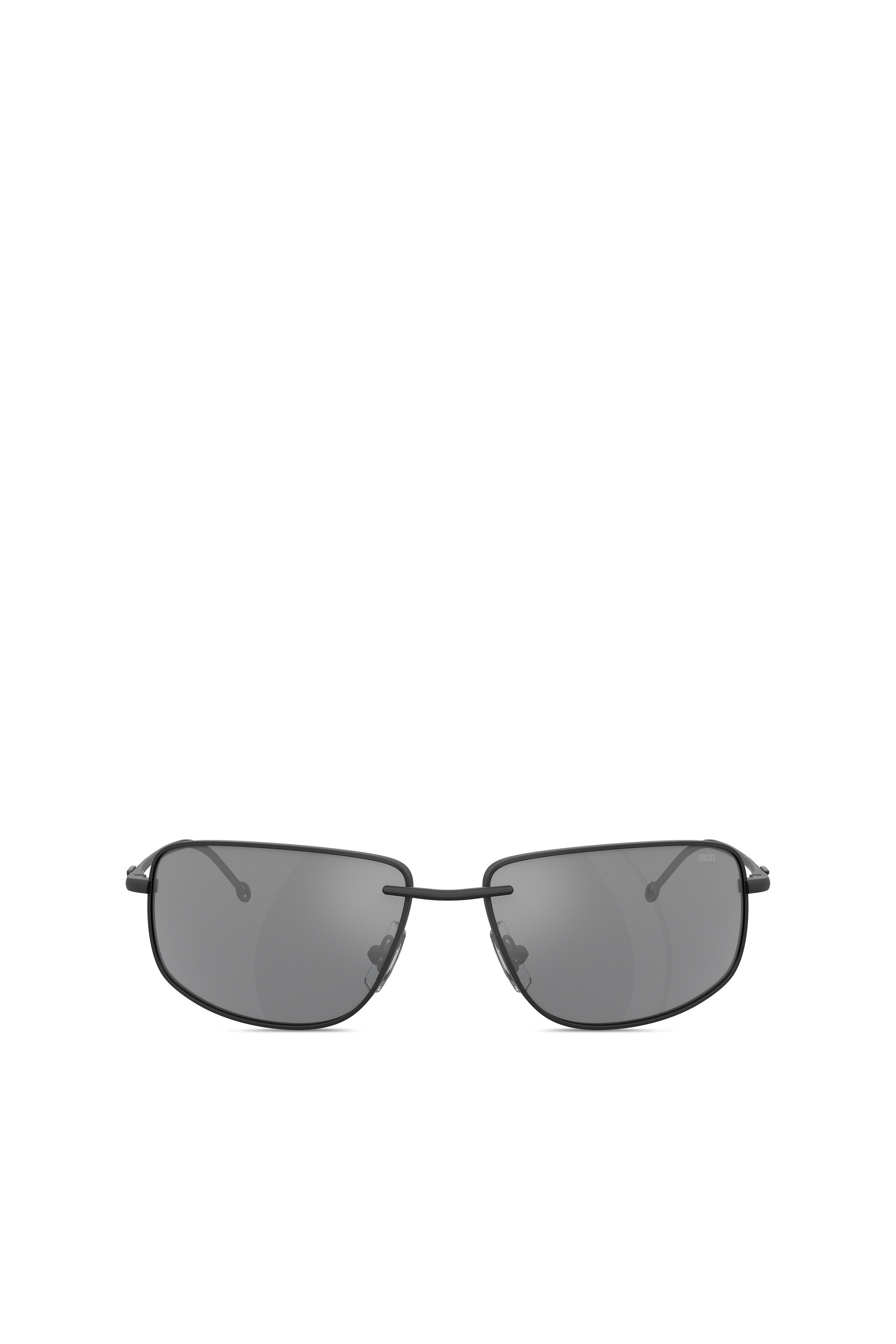 Diesel - 0DL1005, Unisex Racer shape sunglasses in metal in Black - Image 1