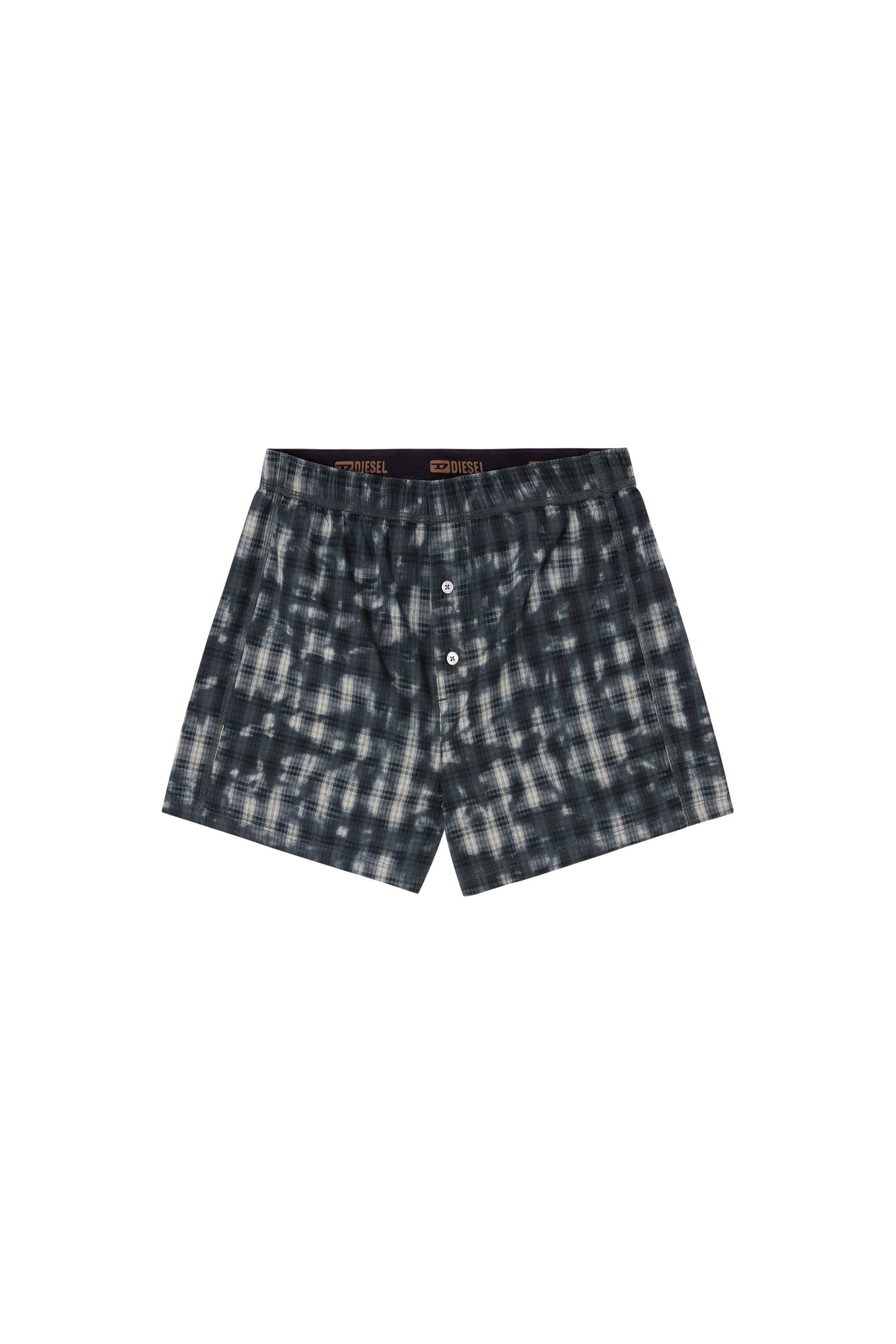 Diesel - STARK-UTLT, Unisex's Boxers with check print in Dark Green - 4