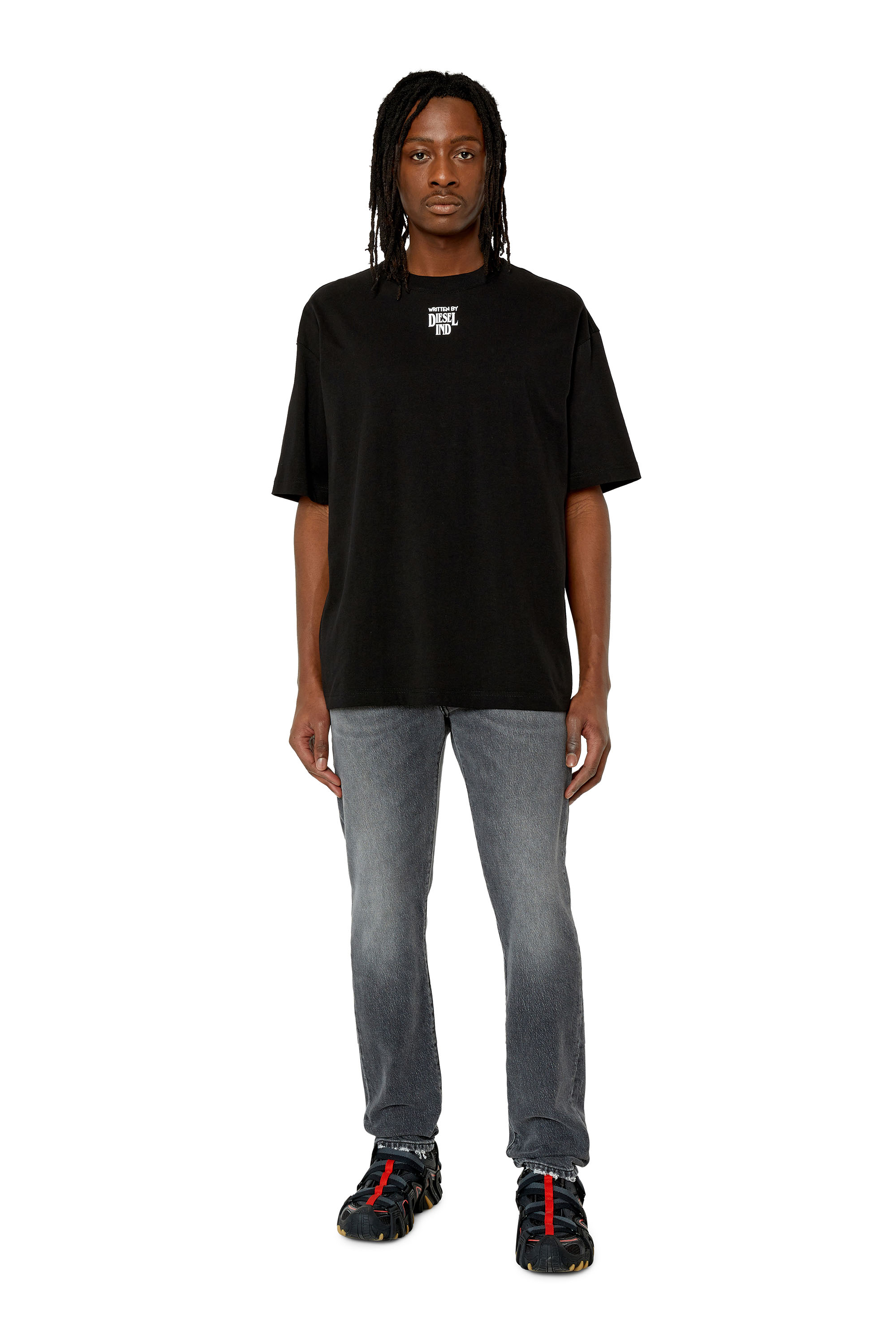 Diesel - Slim Jeans 2019 D-Strukt 09E75, Black/Dark grey - Image 4