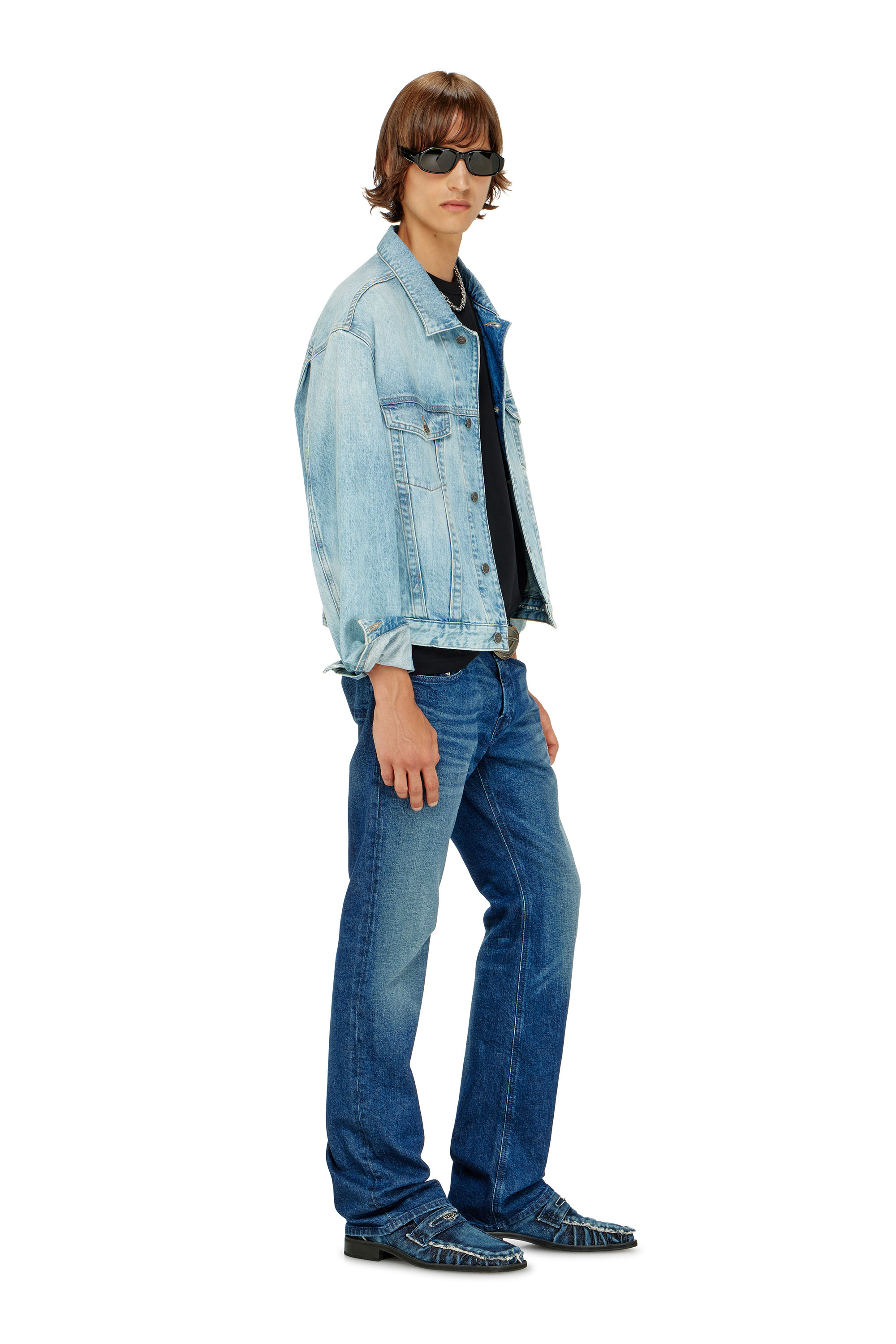 Diesel - Man's Bootcut Jeans 2007 Zatiny 09L51, Dark Blue - 3