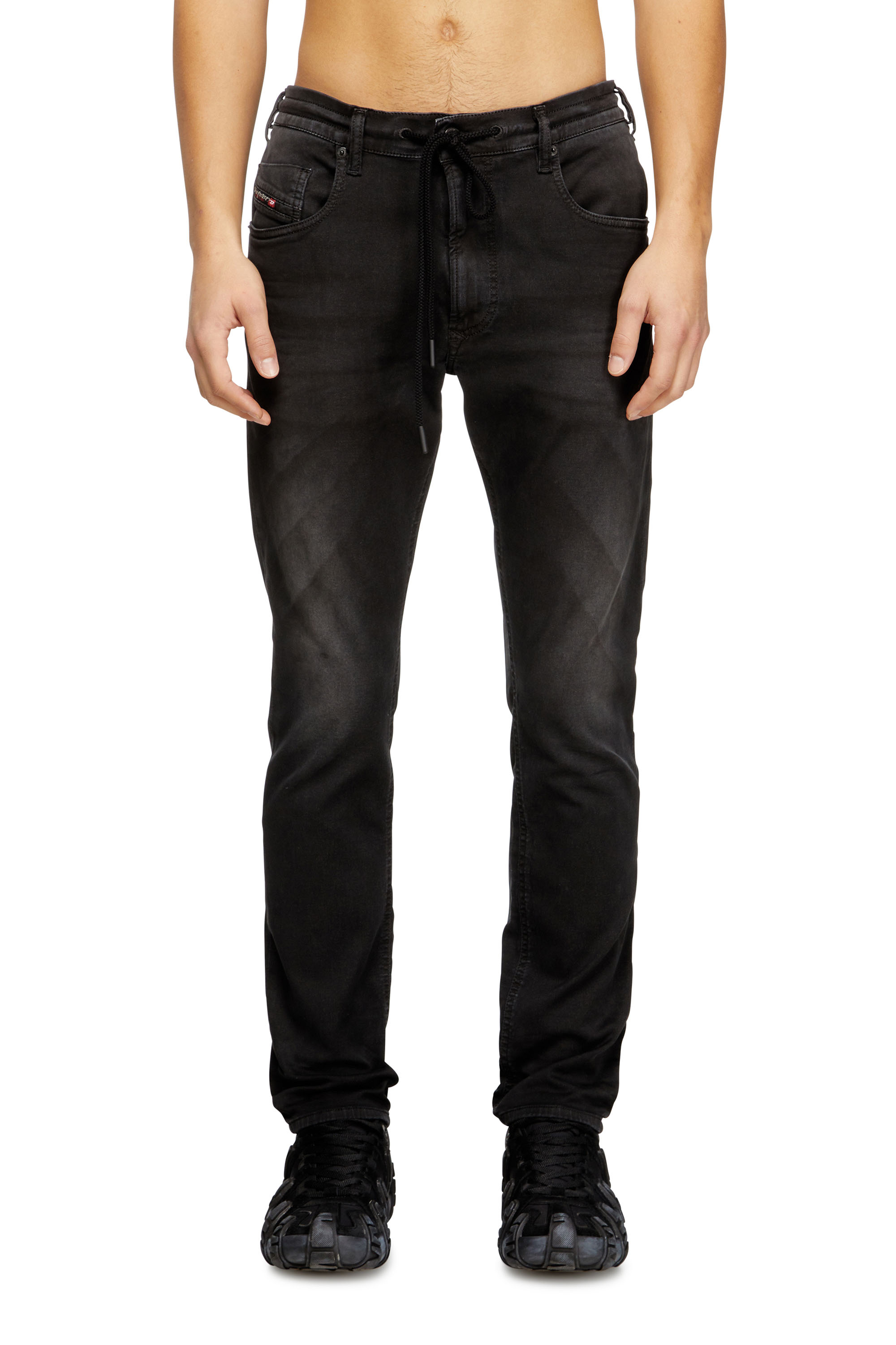 Diesel - Man's Regular 2032 D-Krooley Joggjeans® 0670M, Black - 1