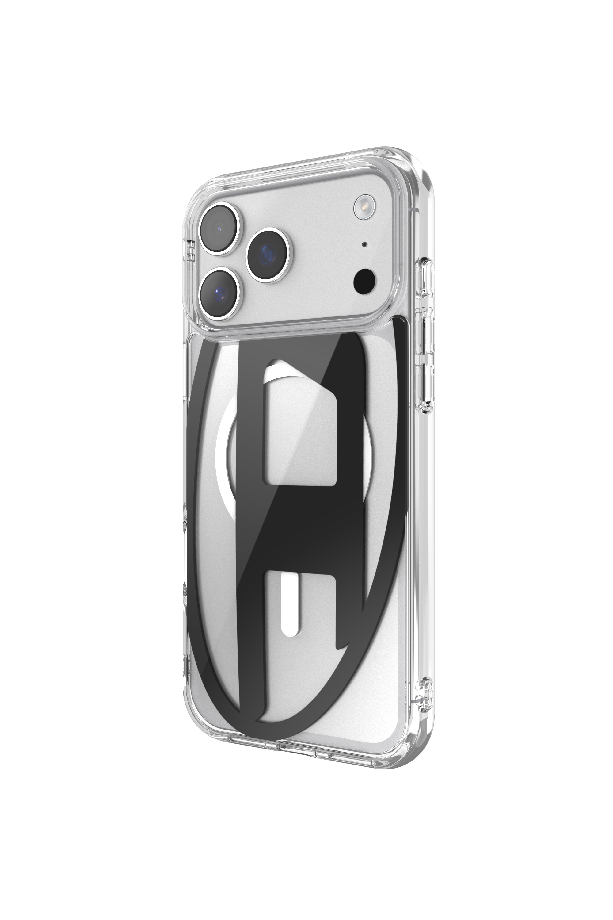 Diesel - 60418 AOP CASE, Unisex's Oval D metallic case with magsafe for iPhone 17 Pro Max in Black - 4