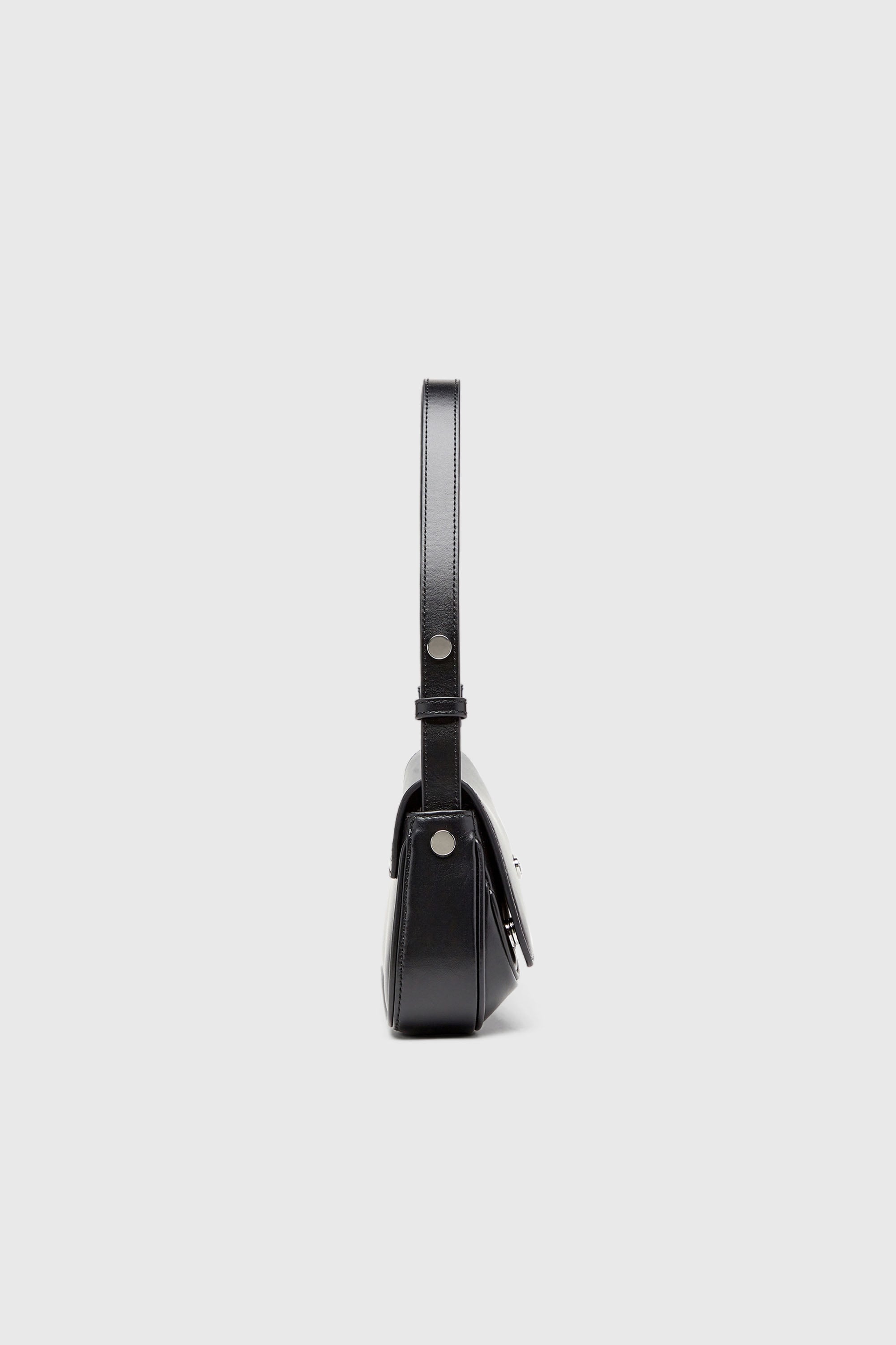 Diesel - PLAY CLUTCH, Woman's Play-Semi gloss leather shoulder bag in Black - 5