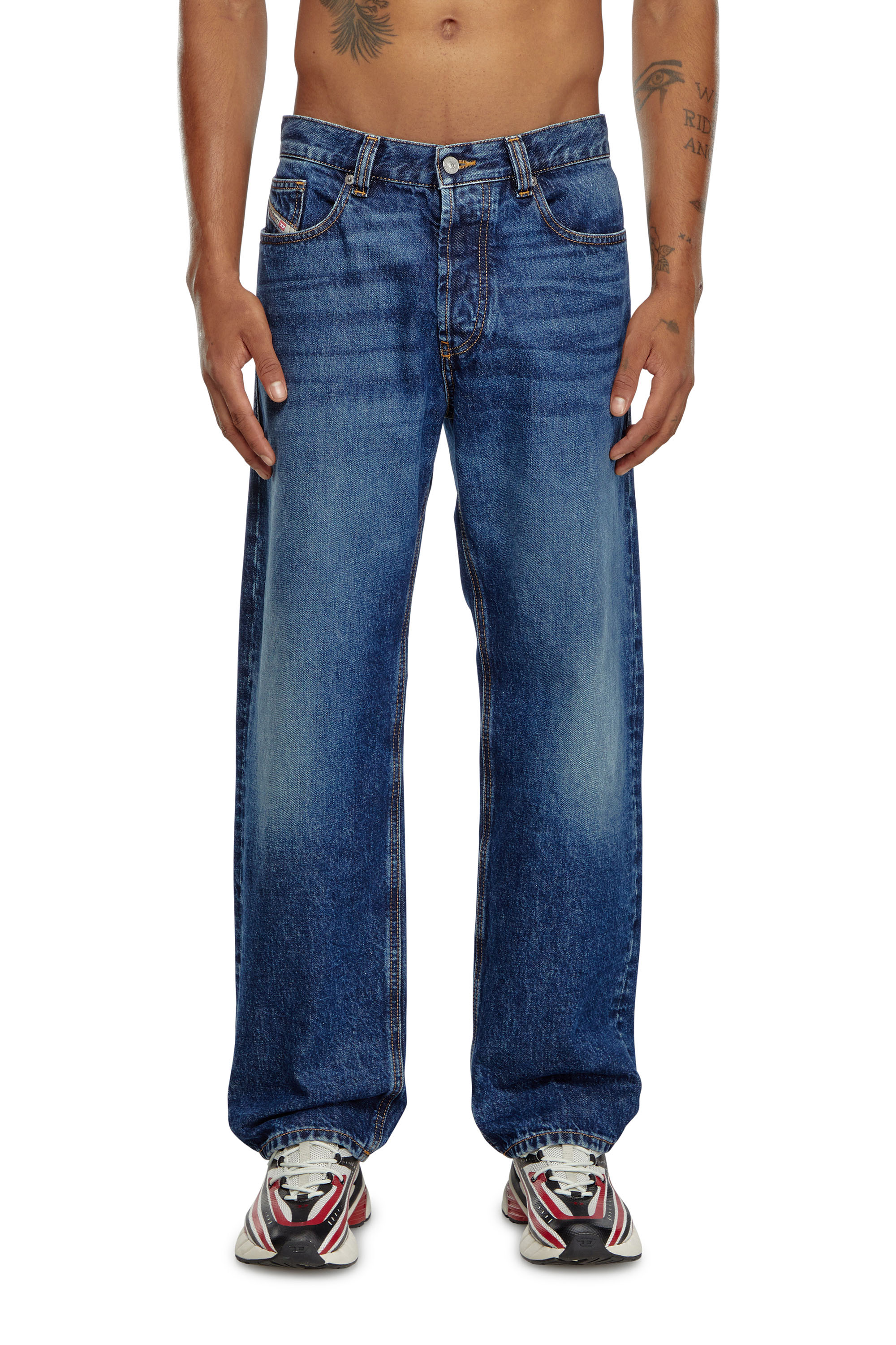 Diesel - Man's Regular Jeans 2024 D-Macs 09I27, Dark Blue - 3