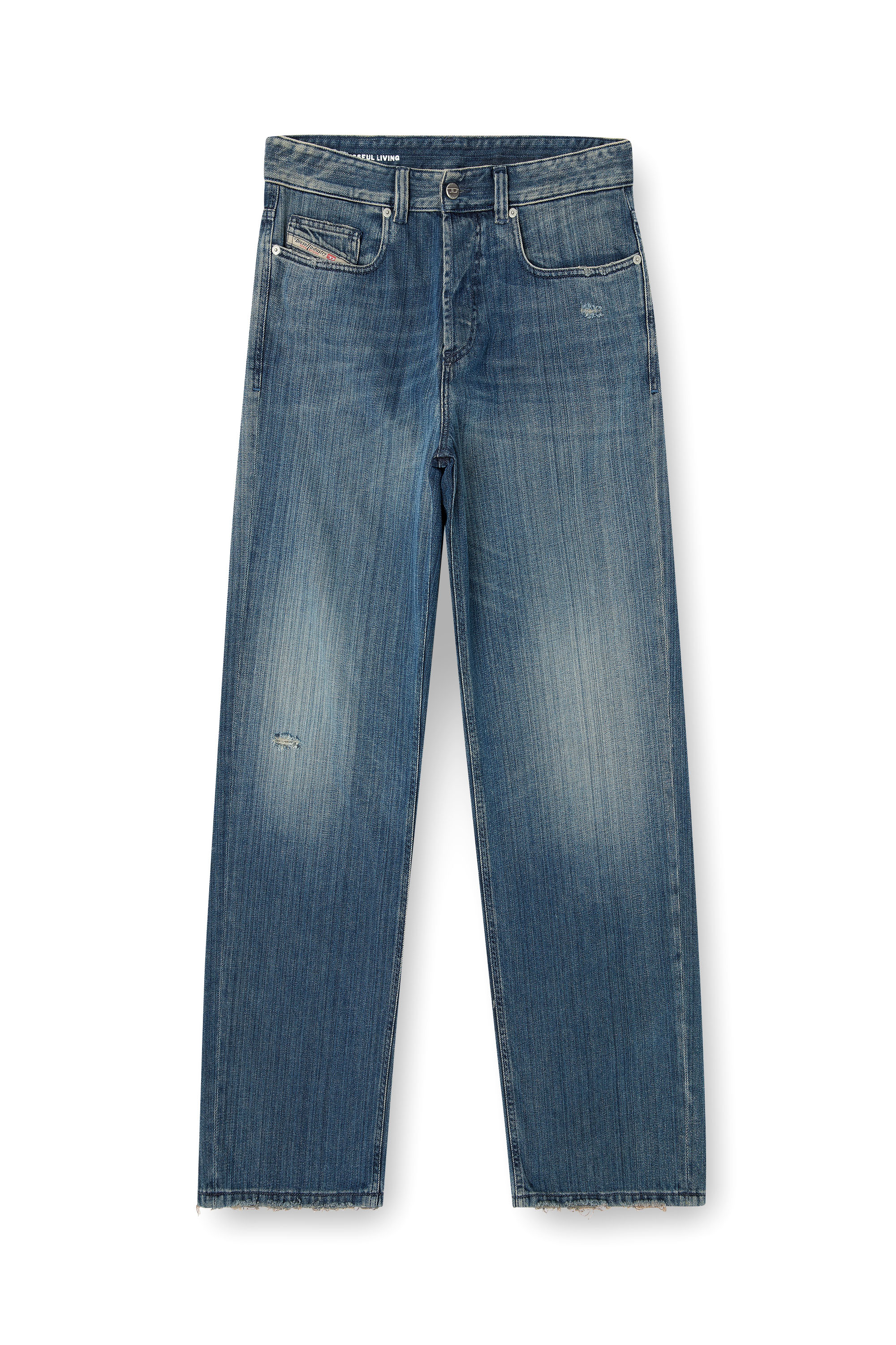 Relaxed Jeans 2001 D-Macro 09M09, Dark Blue Diesel - Man's Relaxed Jeans 2001 D-Macro 09M09, Dark Blue - 2
