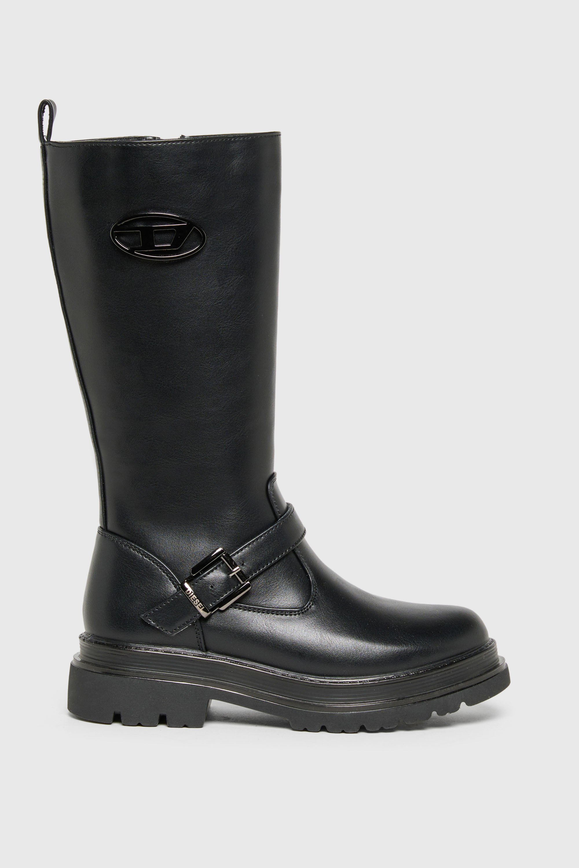 Diesel - D-KRILTY, Woman's D-Krilty - High boots with buckle detail in Black - 1