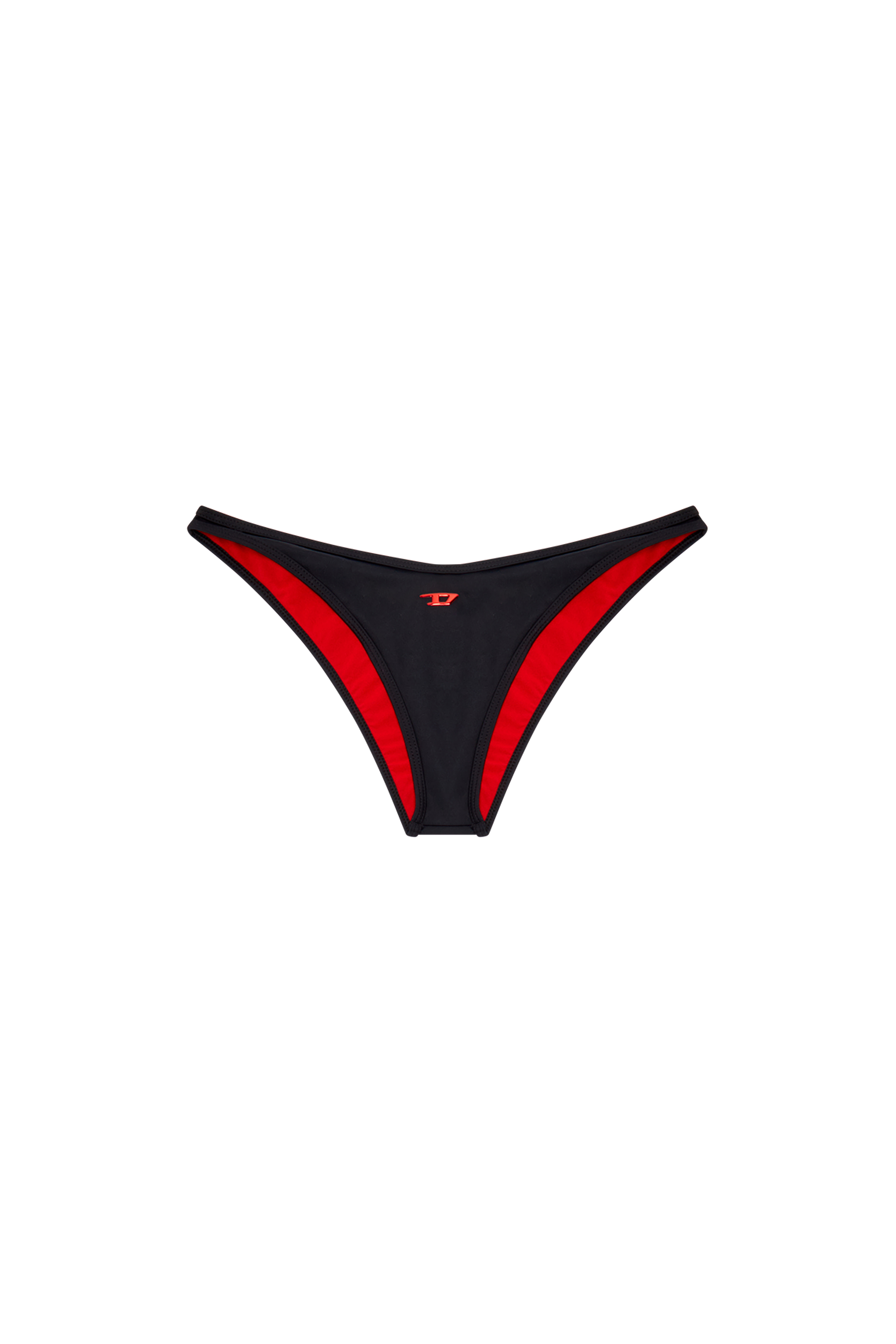 Diesel - BFPN-PUNCHY-X, Woman Bikini bottoms with D logo in Black - Image 4