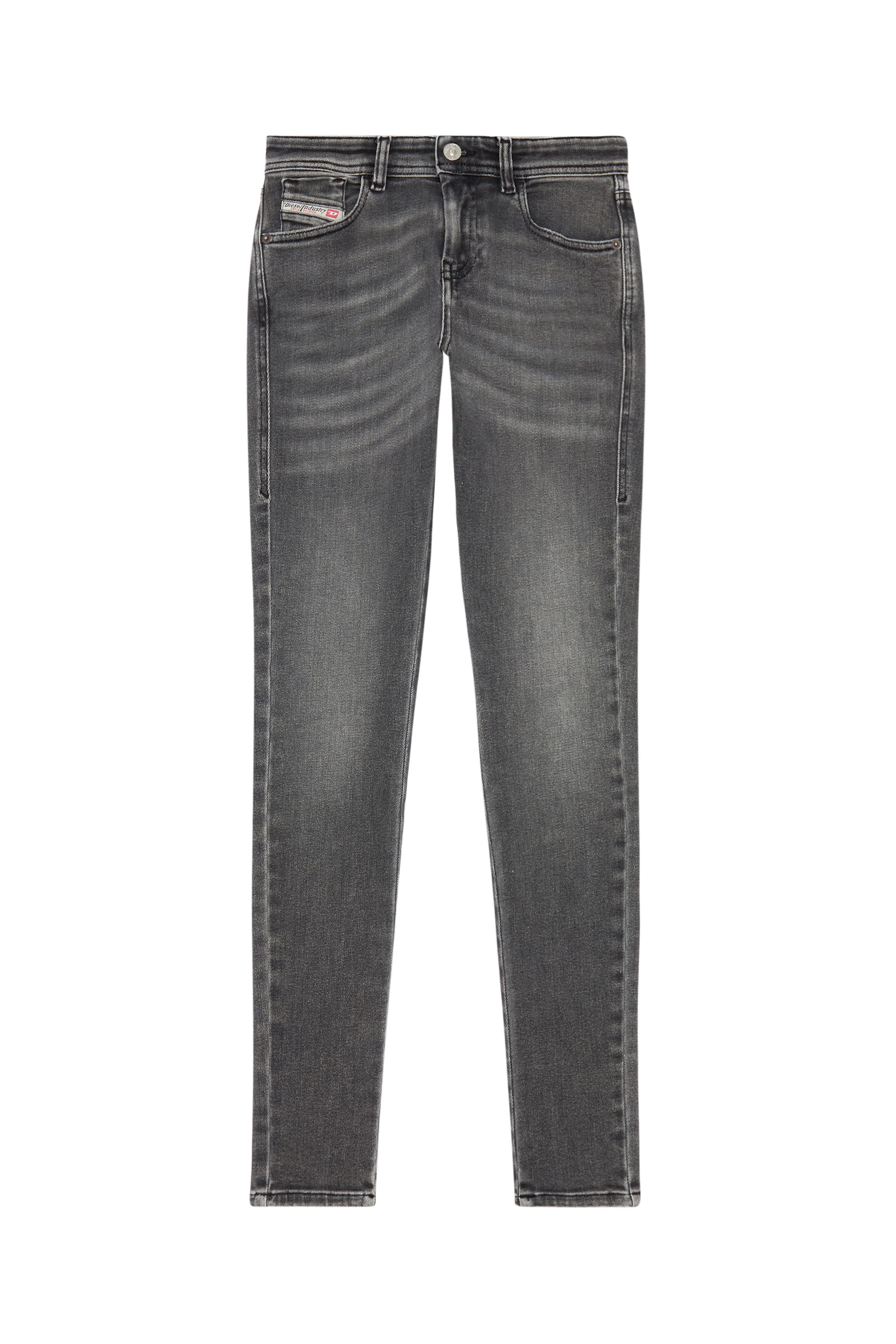 Diesel - Woman Super skinny Jeans 2017 Slandy 09H86, Black/Dark grey - Image 3