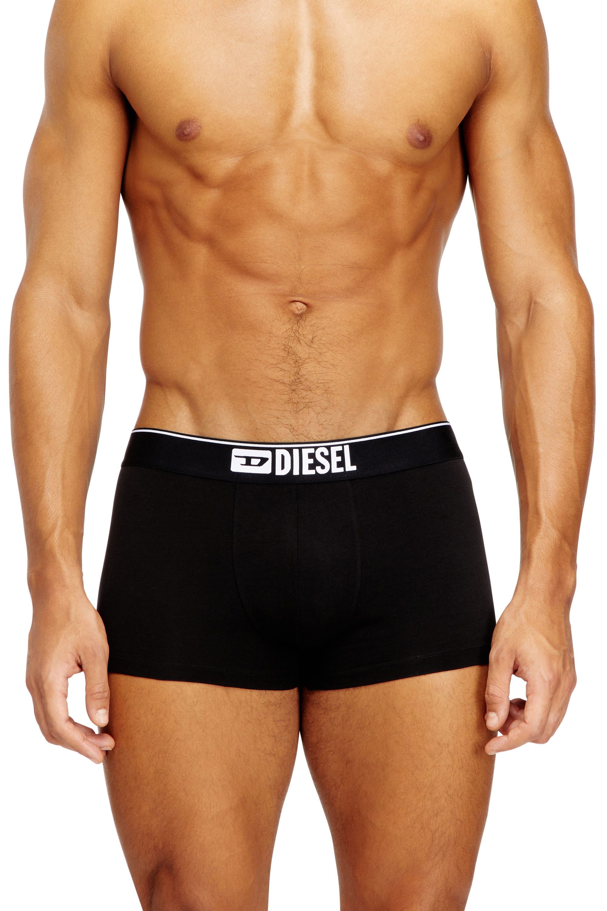 Diesel - DAMIEN-D-BOX-3PACK, Man's 3-pack of stretch cotton boxers with all-over print in Black - 2