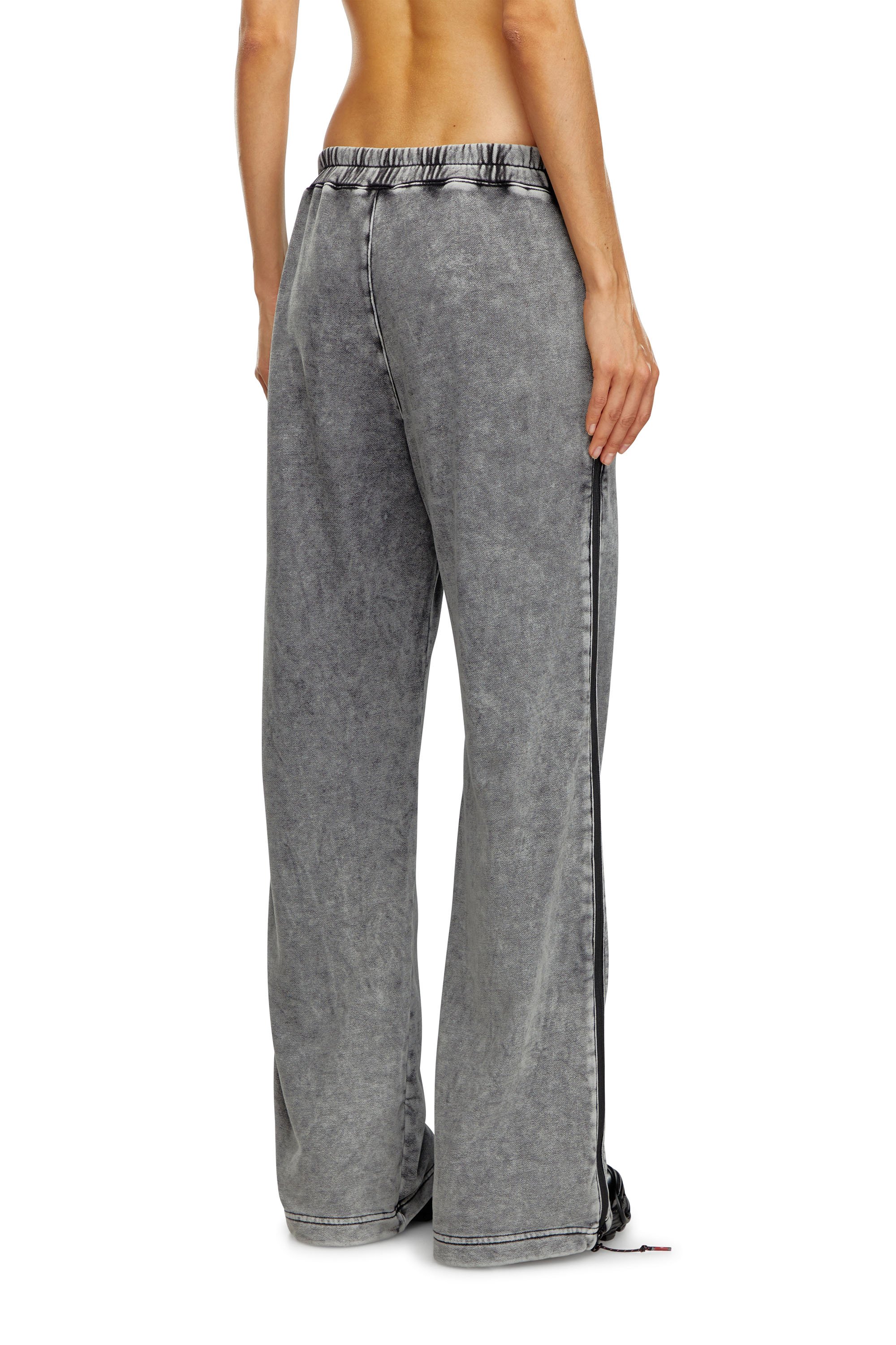 Diesel - AWSB-DELANEY-HT51, Woman Faded track pants with zip sides in Grey - Image 3