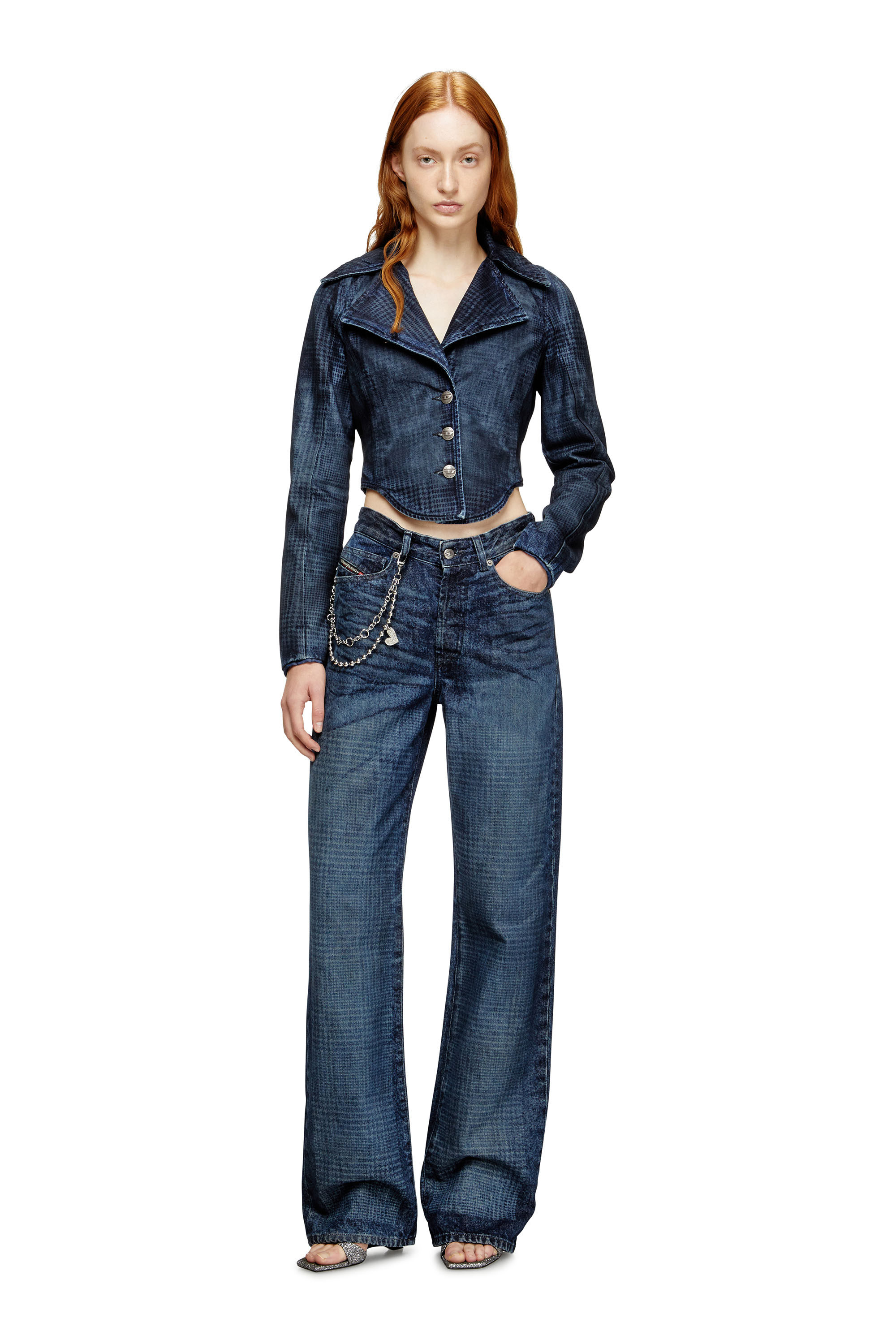 Diesel - Woman's Regular Jeans 1971 D-Sent 007CV, Dark Blue - 2
