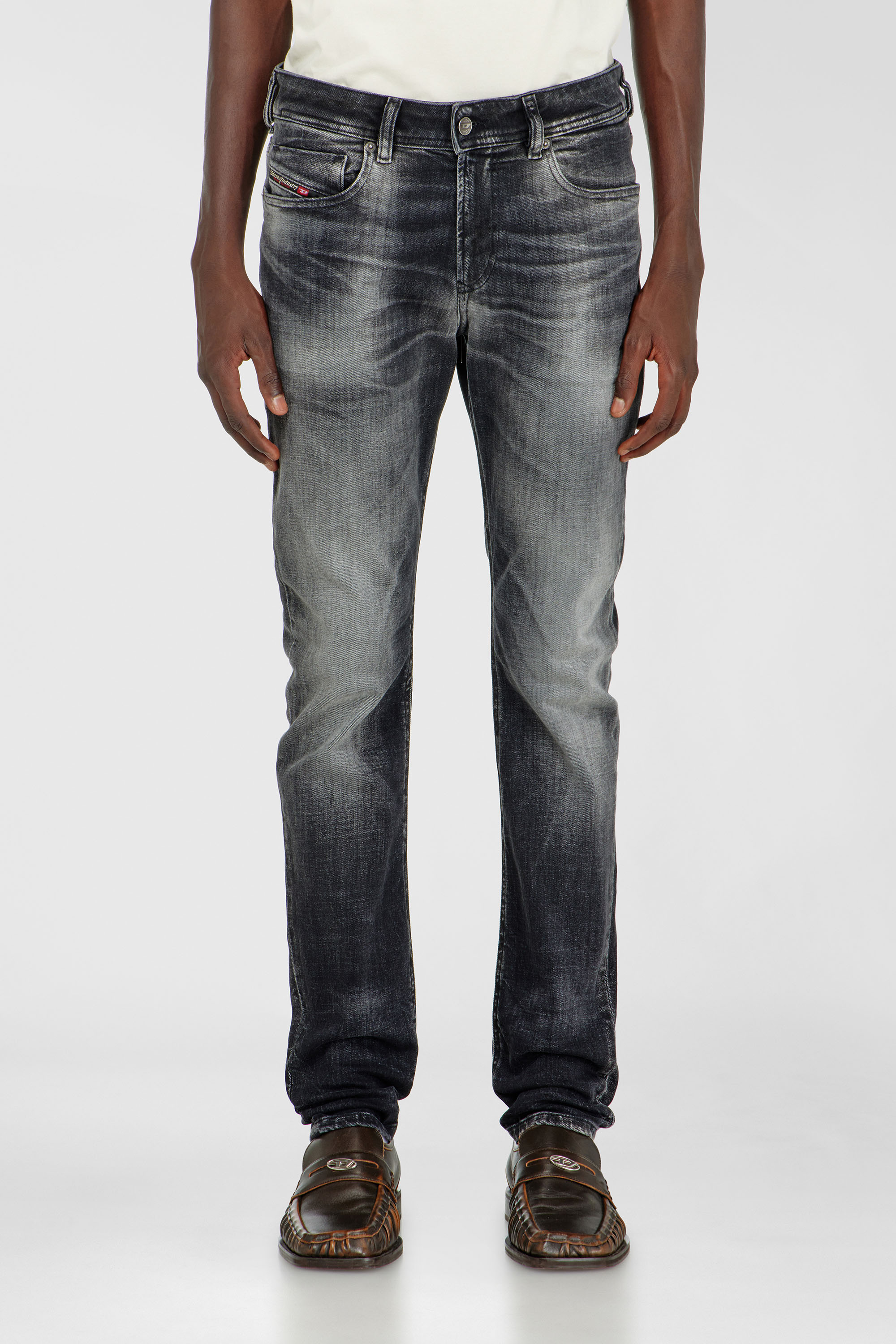 Diesel - Man's Skinny Jeans 1979 Sleenker 09R08, Black/Dark grey - 4