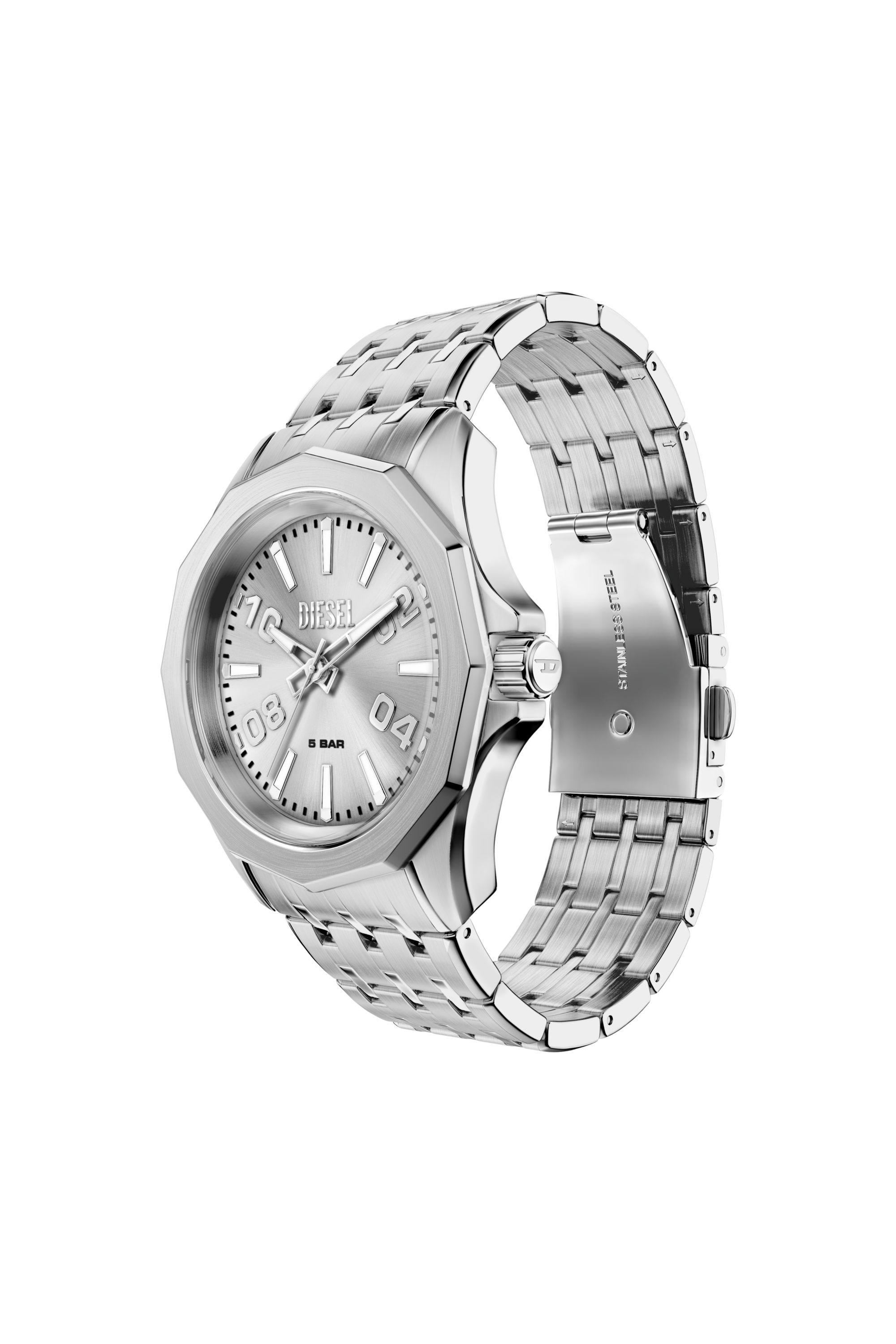 Diesel - DZ2236 WATCH, Man's Stinger stainless steel watch in Silver - 4