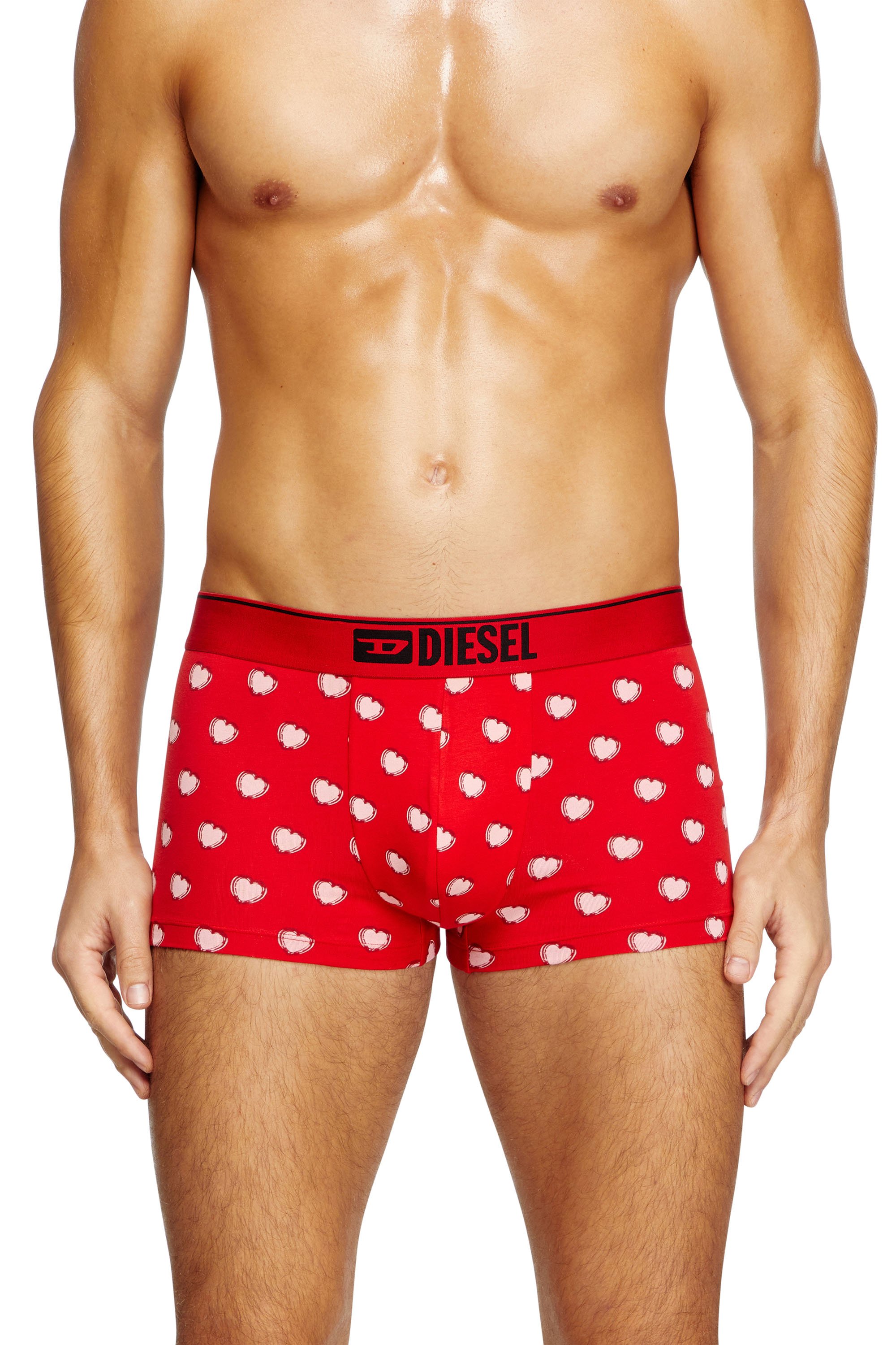 Diesel - DAMIEN-GFT-3PACK, Man's Three-pack boxer briefs with heart motif in Black/Red - 2