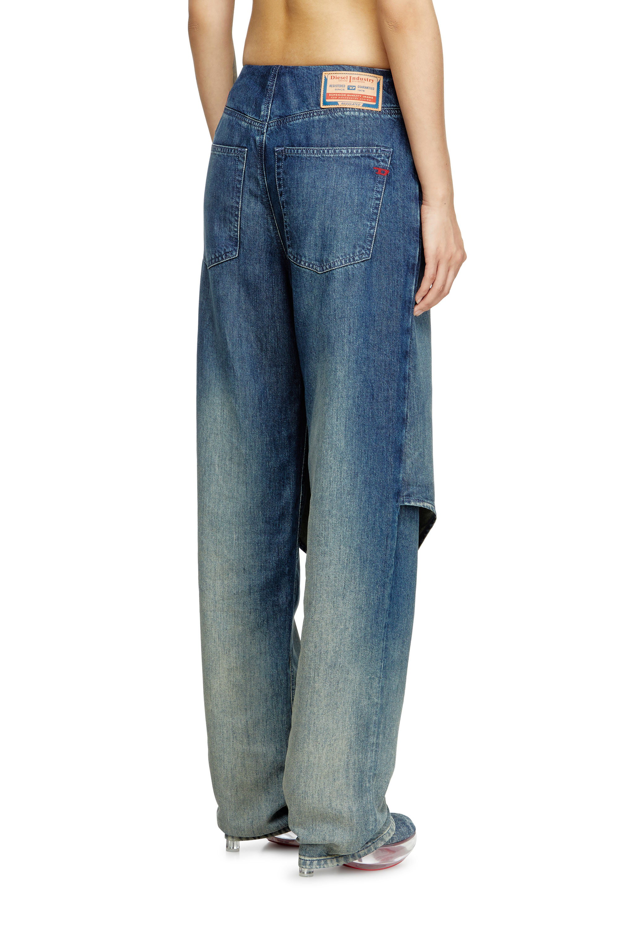 Regular Jeans D-Arky 068SZ, Dark Blue Diesel - Woman's Regular Jeans D-Arky 068SZ, Dark Blue - 4