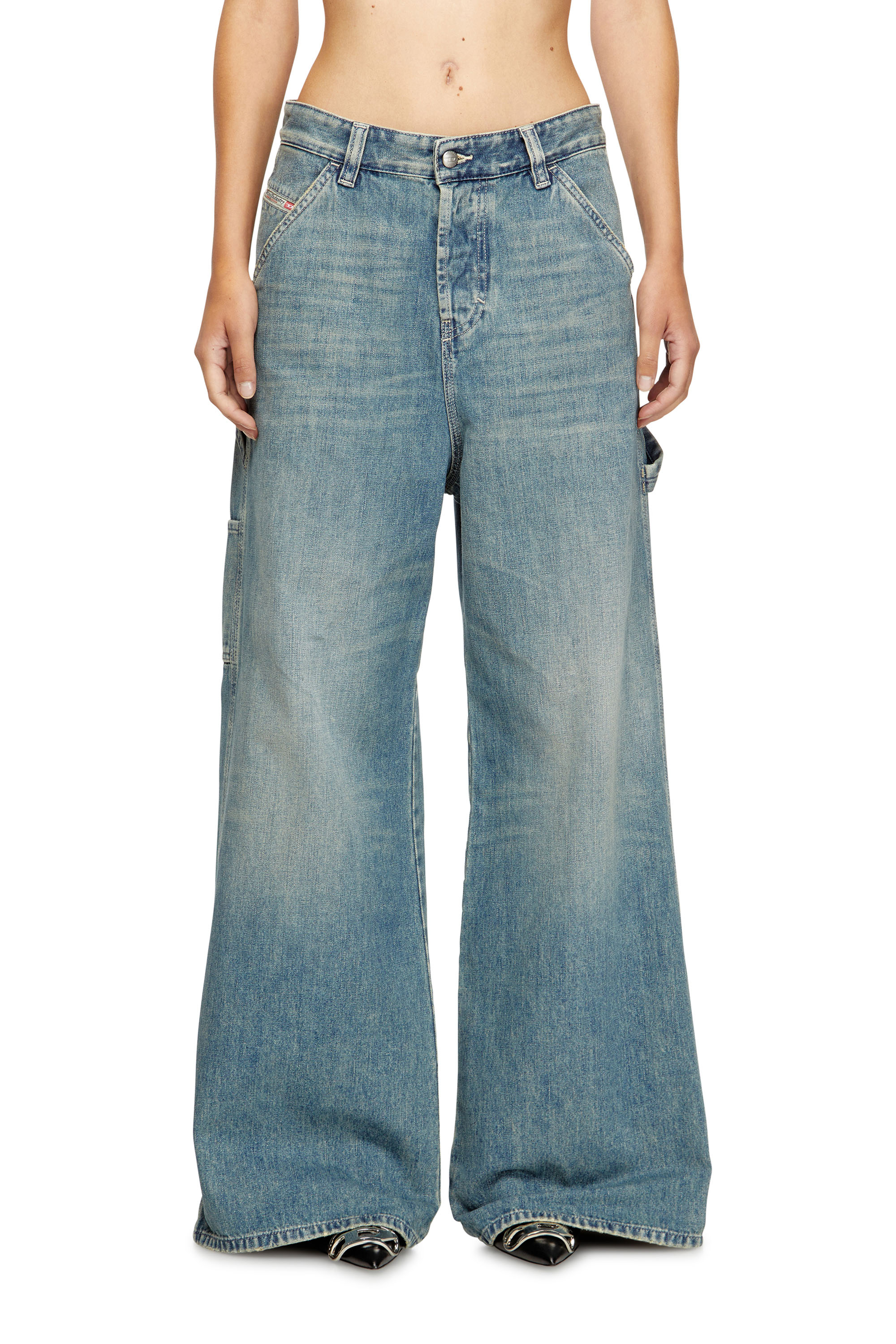 Diesel - Woman's Relaxed Jeans 1996 D-Sire 068SK, Light Blue - 2