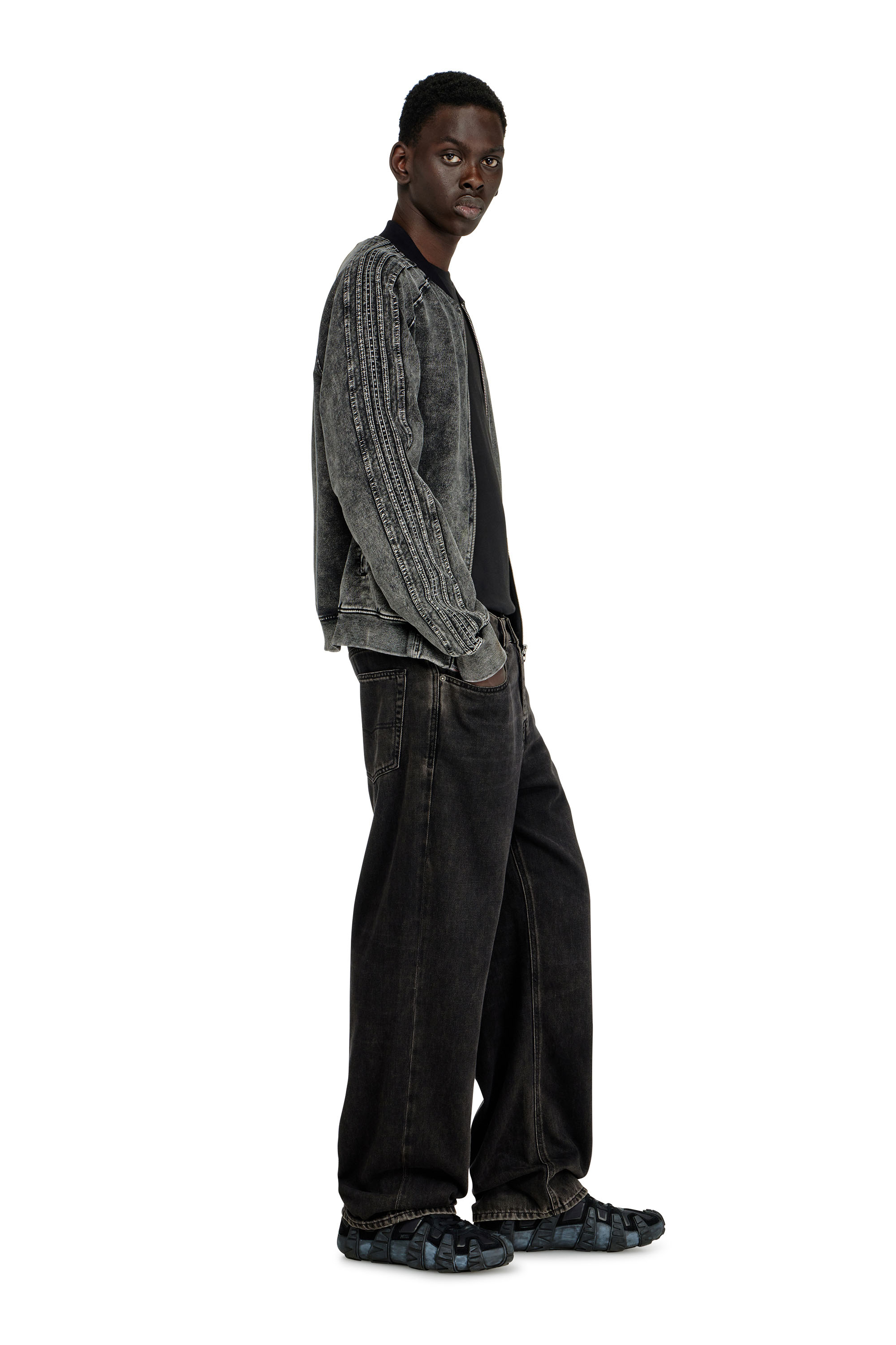 Diesel - Man's Relaxed Jeans 2001 D-Macro 09I35, Black/Dark grey - 2