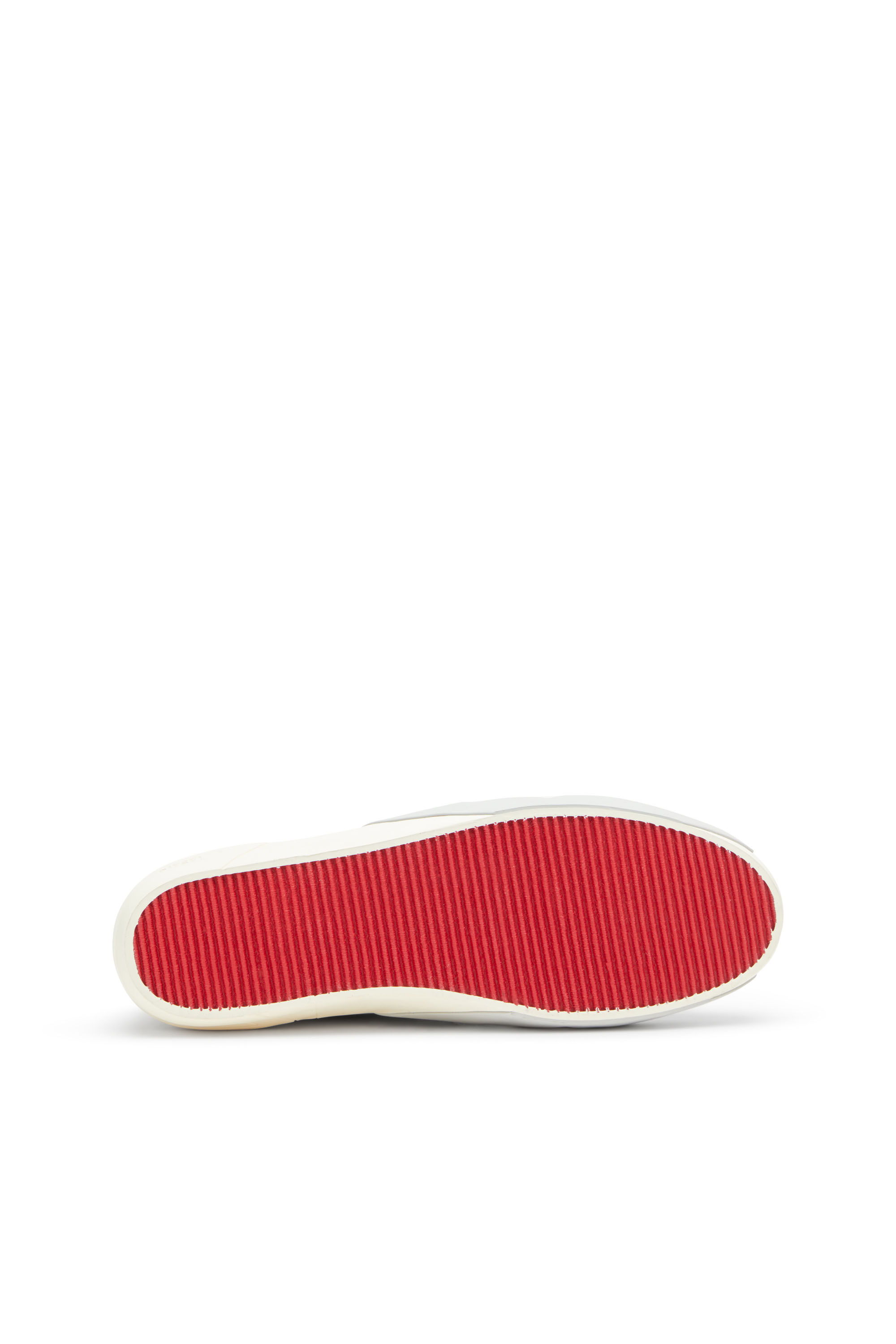 S-SLANTE-D LOW, White/Grey Diesel - S-SLANTE-D LOW, Man's S-Slante-D-Sneakers in suede and leather with D logo in White/Grey - 5