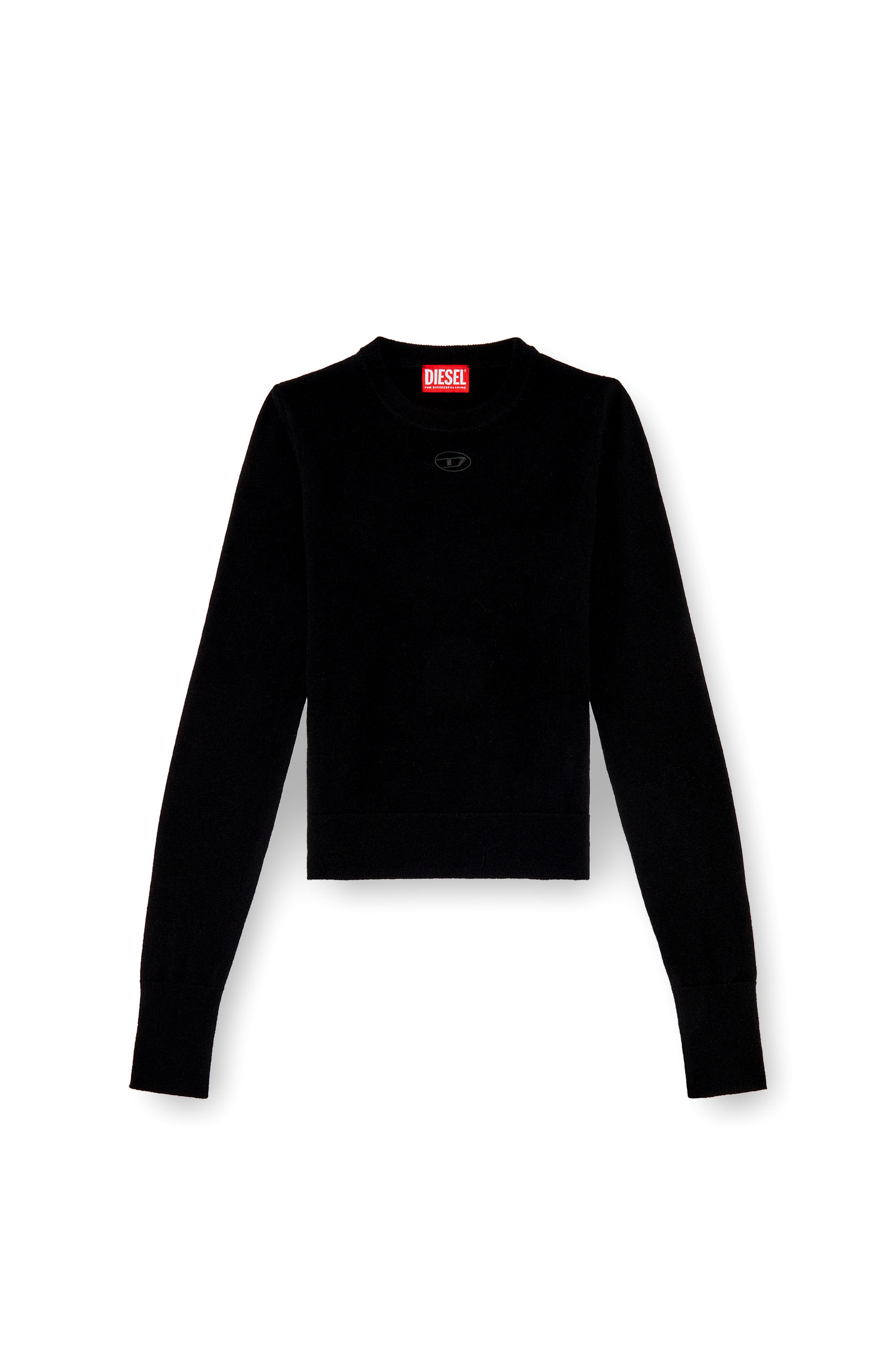 Diesel - M-AREESAX, Woman Wool and cashmere top in Black - Image 3