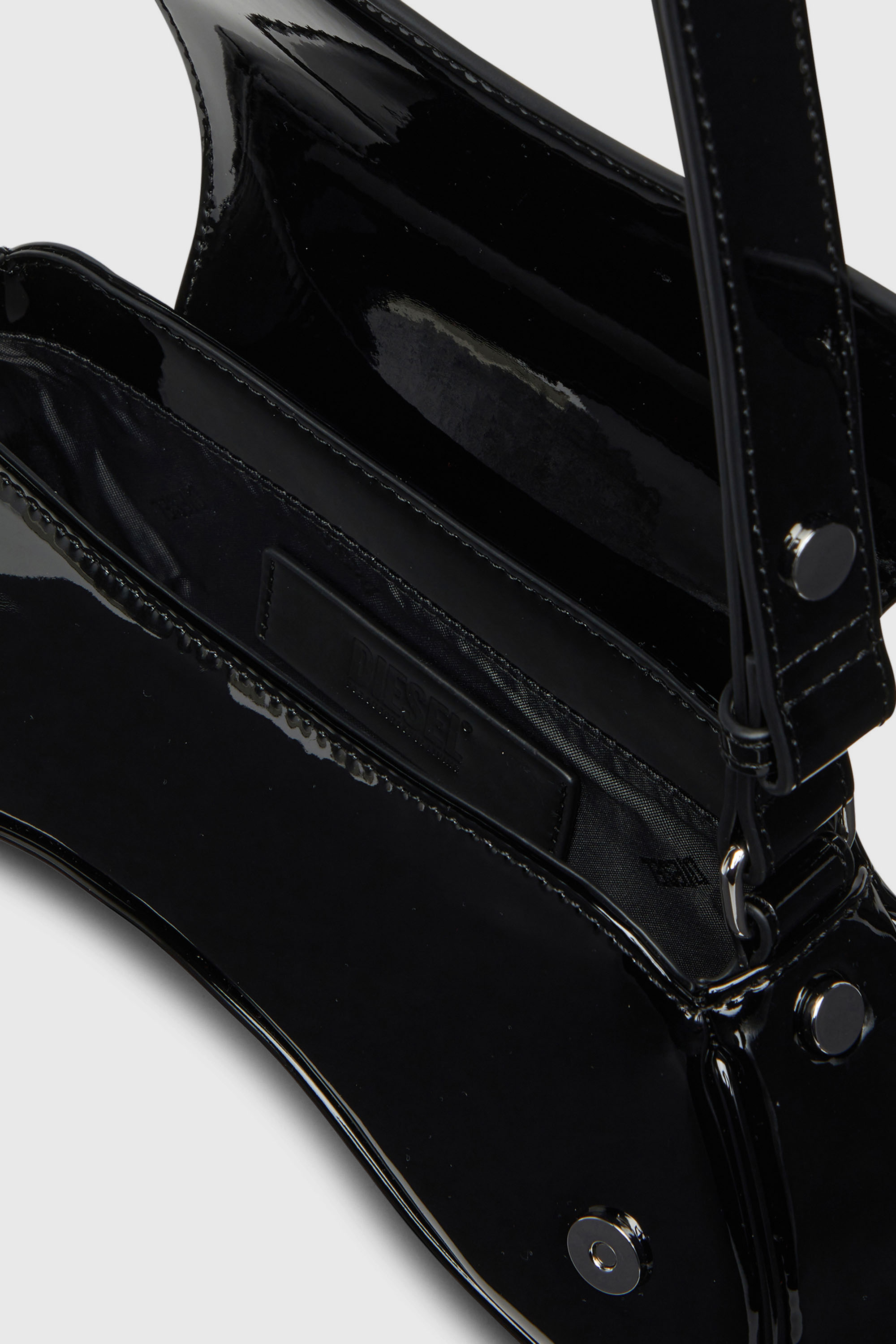 Diesel - PLAY CROSSBODY, Woman's Play-Glossy crossbody bag in Black - 4