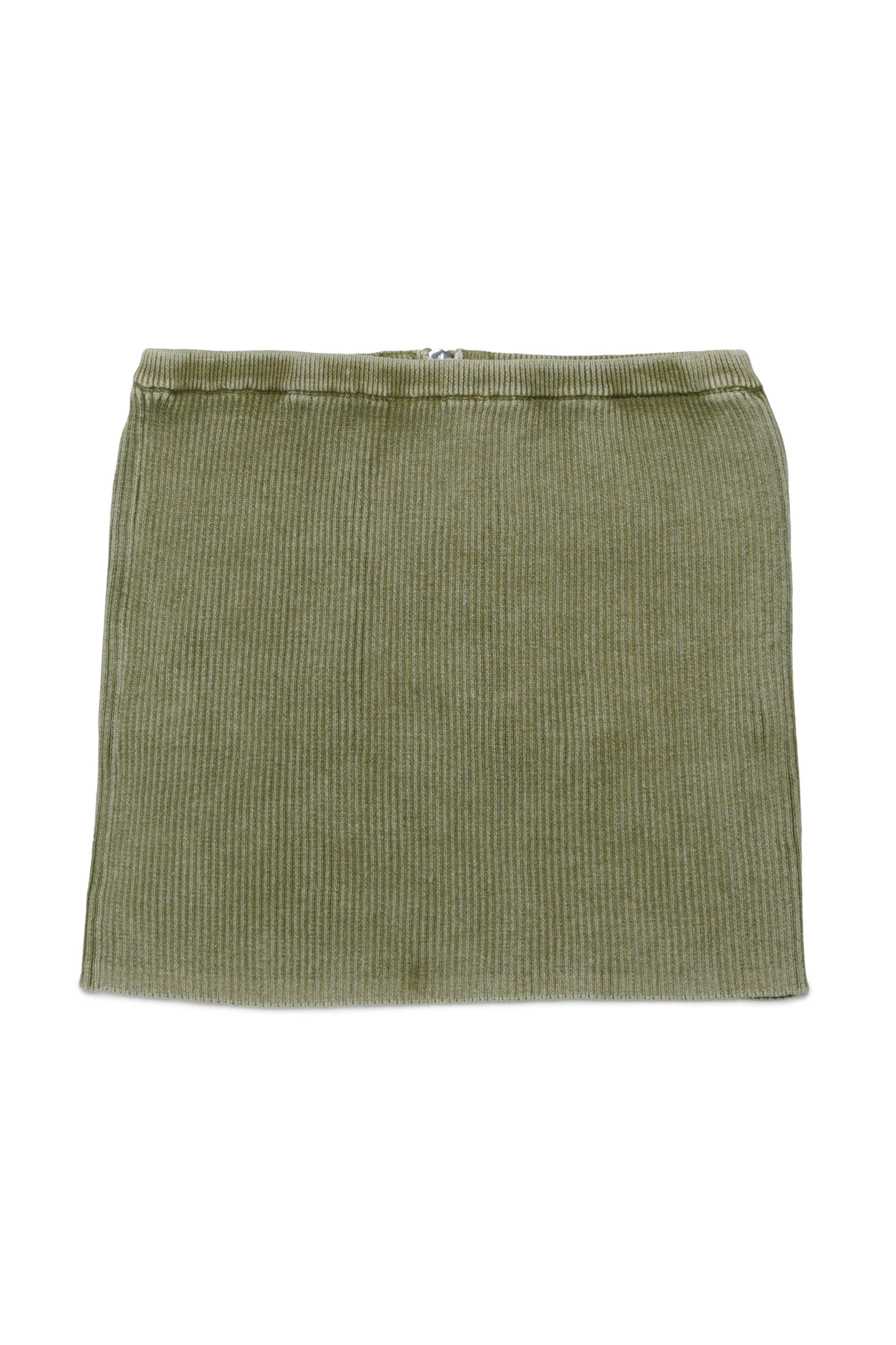 Diesel - GAMERYN, Woman's Ribbed skirt with patch pockets in Green - 2