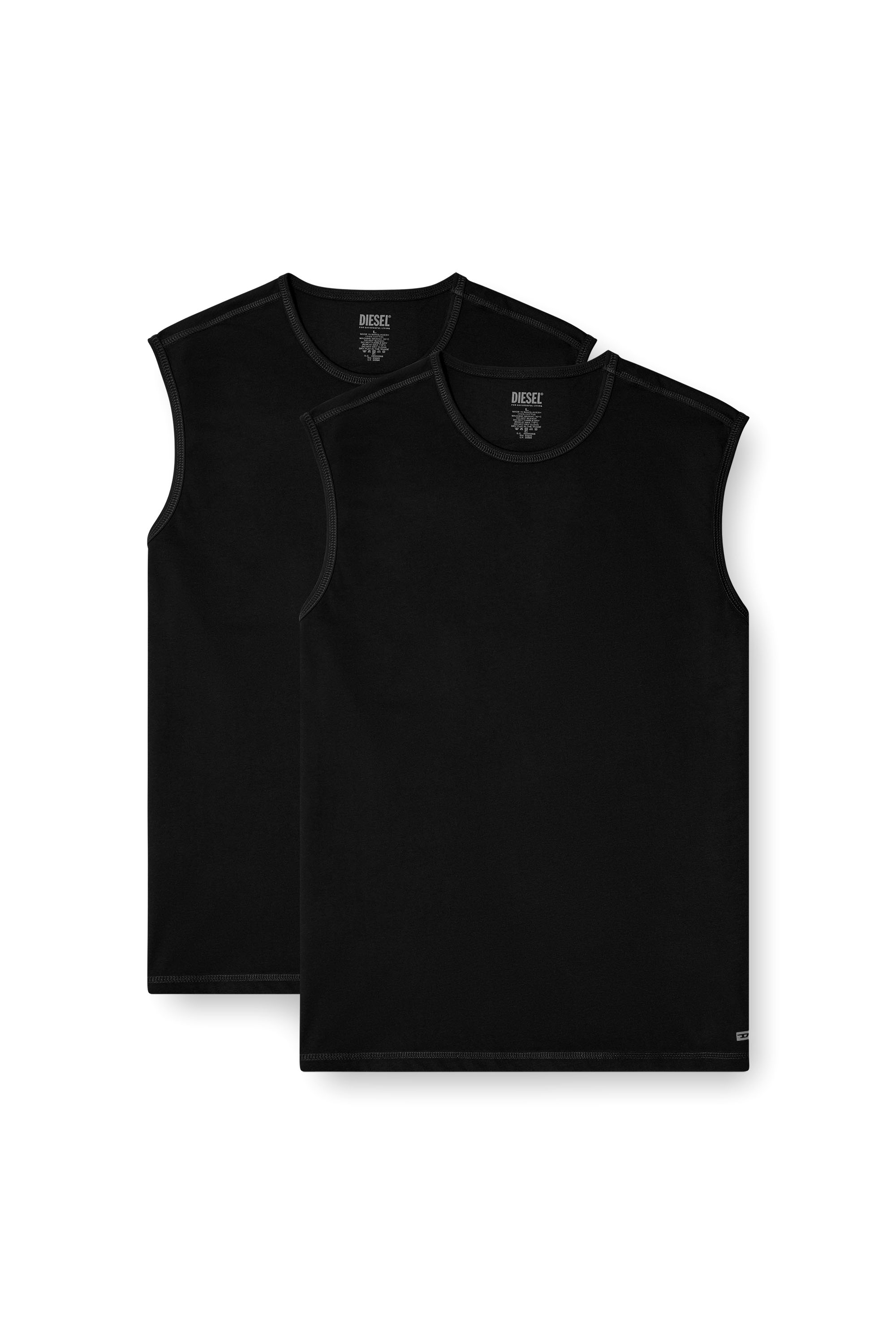 Diesel - TOM-UTLT-2PACK, Man's 2-pack tank top in Black - 1