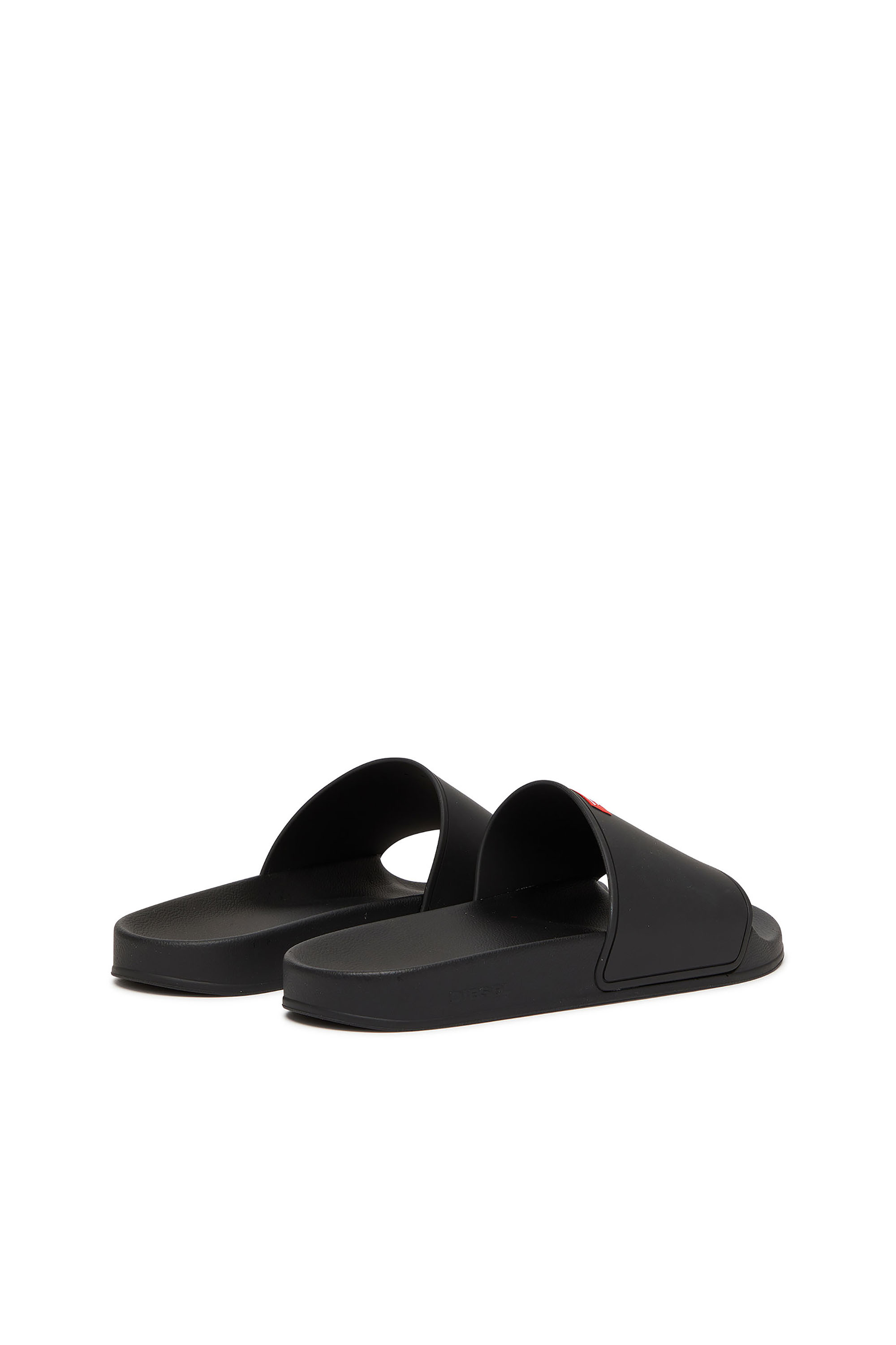 Diesel - SA-SWIM, Man's Sa-Swim-Rubber pool slides with D logo in Black - 3