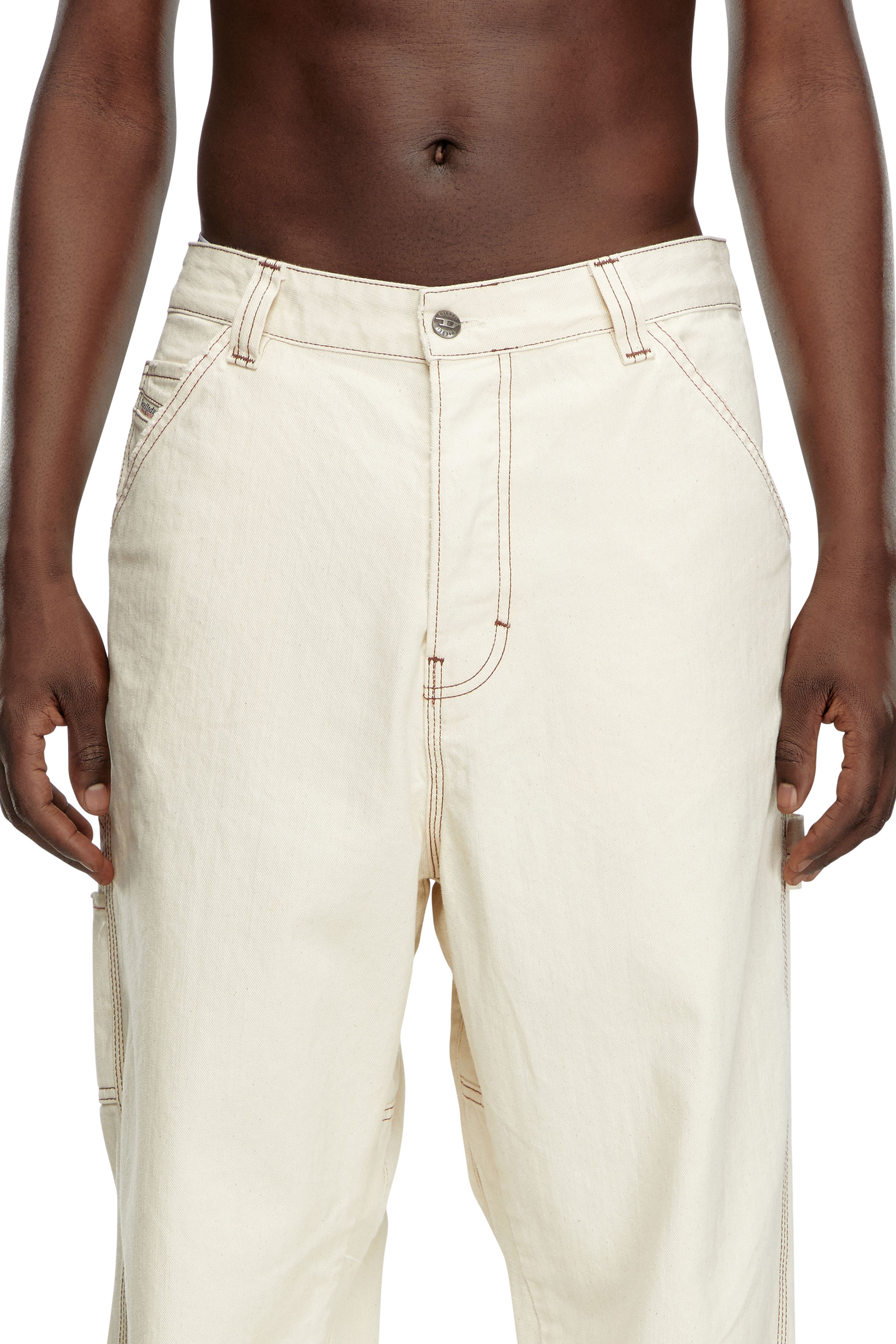 Diesel - Man's Relaxed Jeans D-Livery 0GRDQ, White - 4