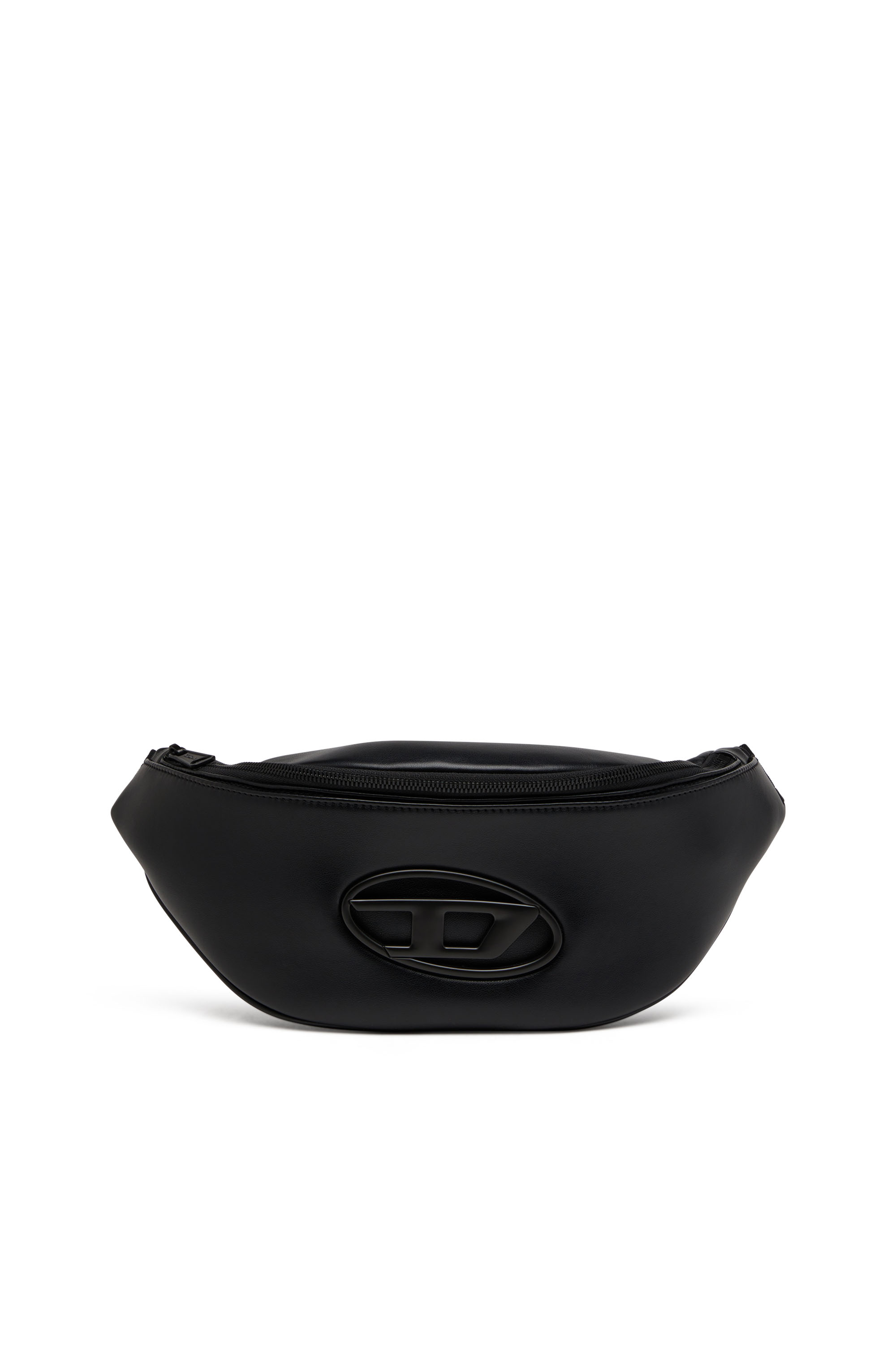 Diesel - HOLI-D BELT BAG M, Man's Holi-D-Belt bag in PU and neoprene in Black - 1