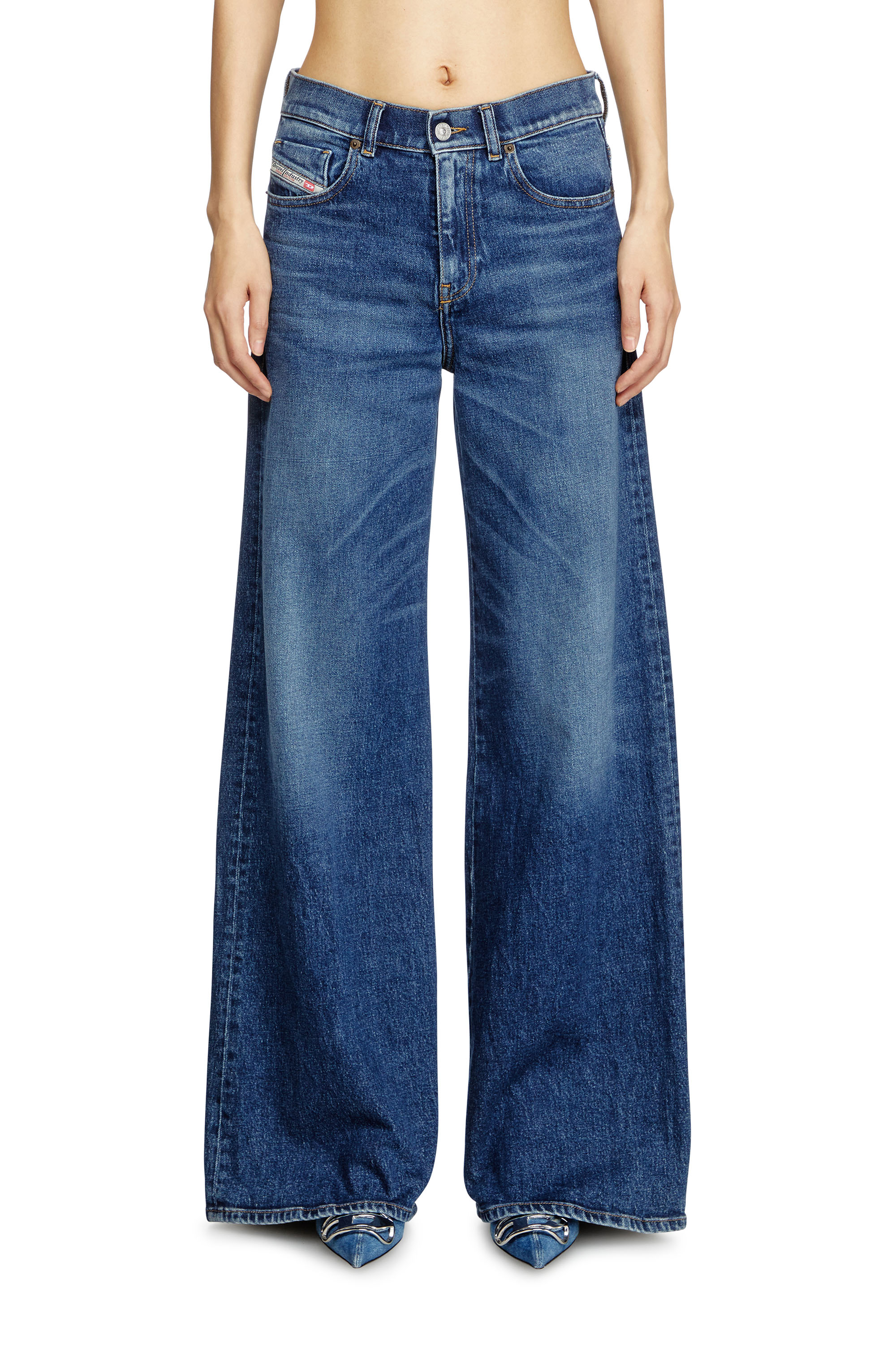 Diesel - Woman's Flare Jeans 1978 D-Akemi 09L21, Medium blue - 1