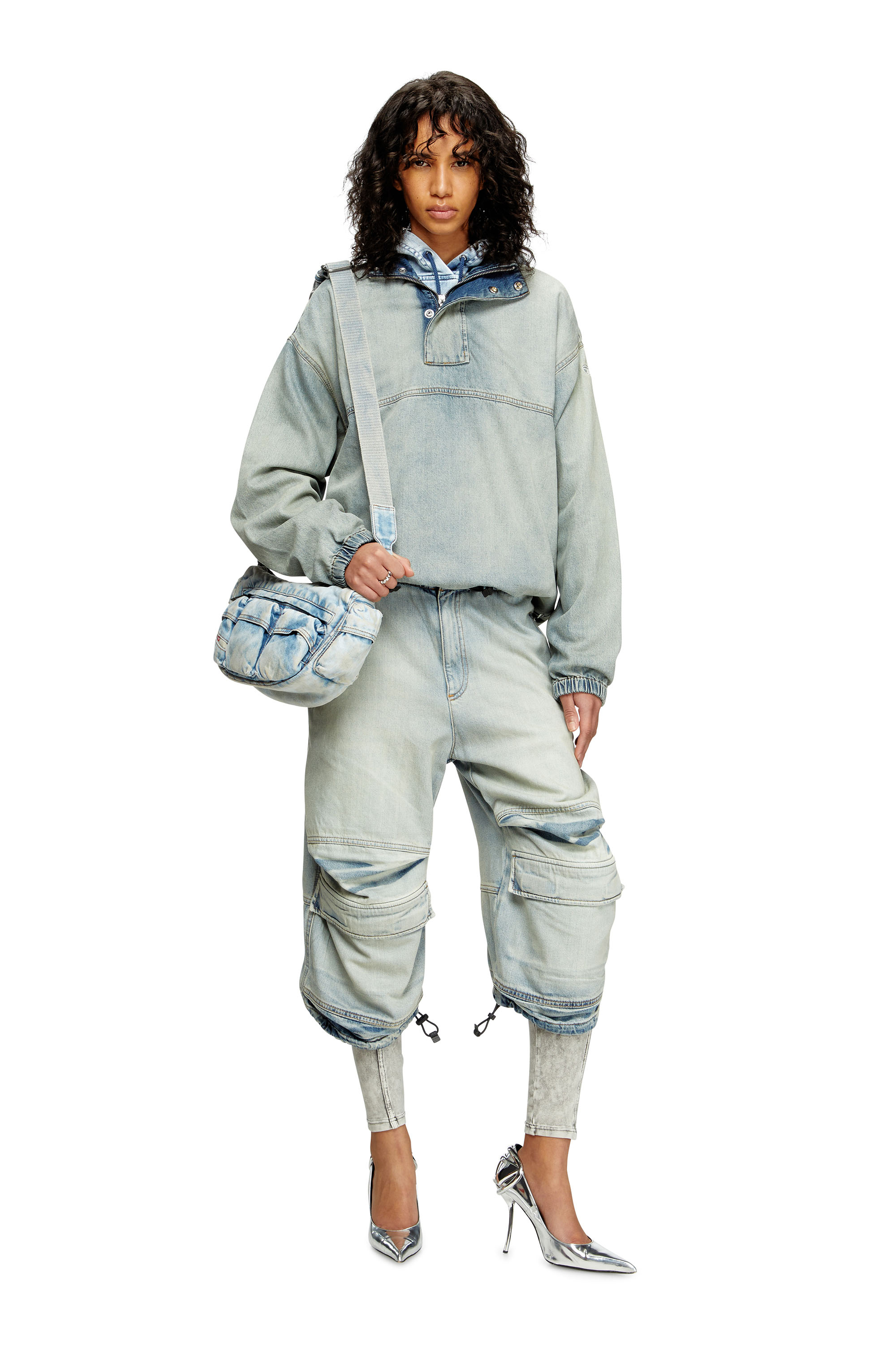 Diesel - D-DAYETZ-SHORT-S, Unisex's Shorts in light bicolour denim in Light Blue - 6