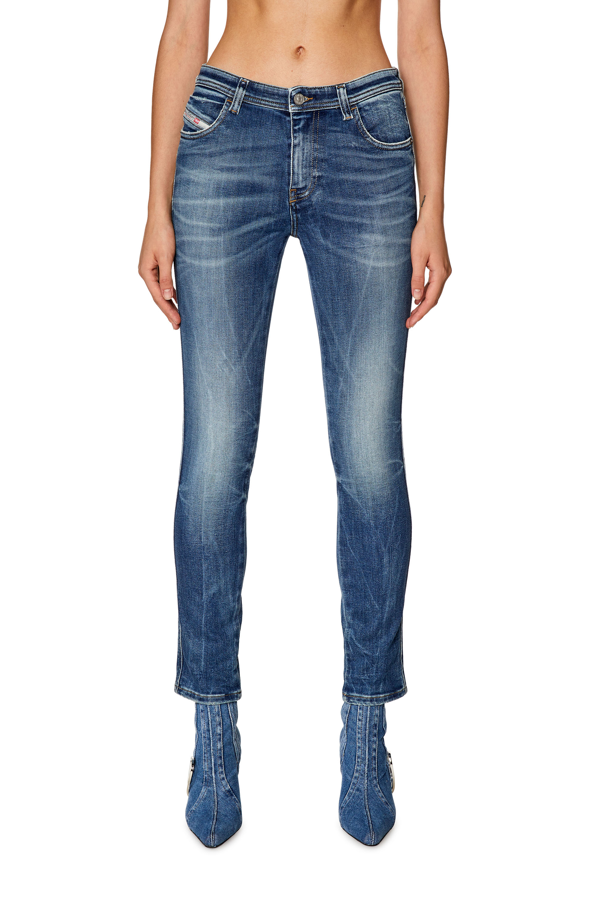 Diesel - Skinny Jeans 2015 Babhila 09G30, Medium blue - Image 1