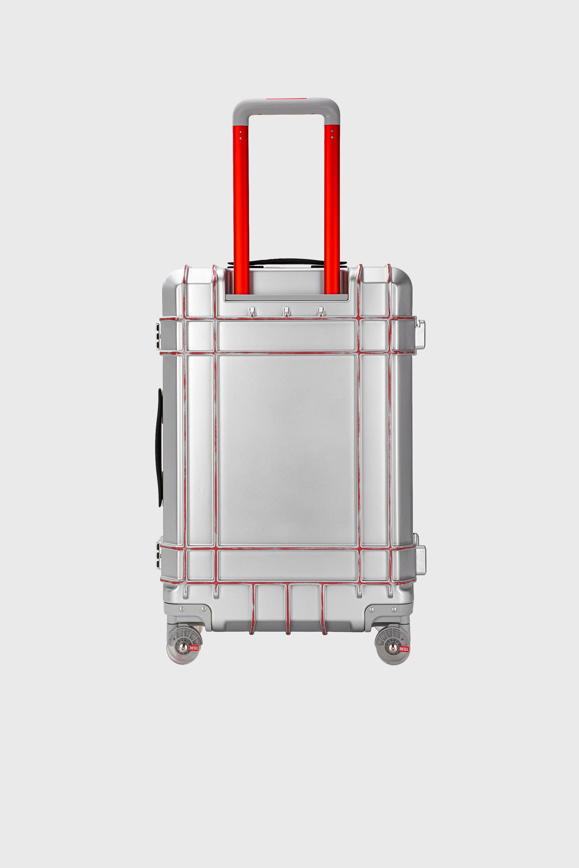 Diesel - DIESEL PC STRONG IMAGE TROLLEY- DSL003, Unisex's Rugged suitcase size M in Silver - 2