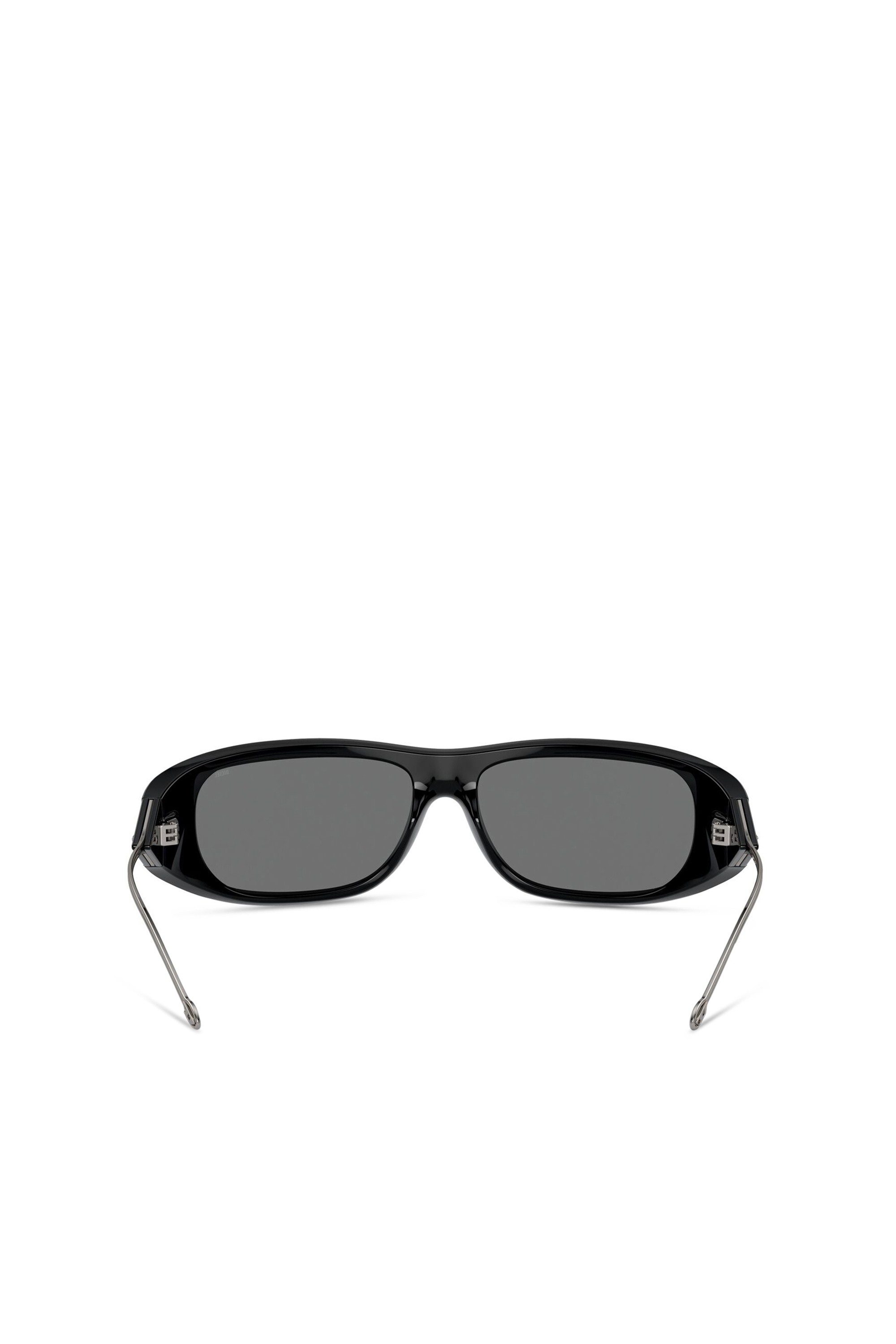 Diesel - 0DL3001 SIZE 61, Unisex's Wraparound style sunglasses in Black/Flash mirror - 3