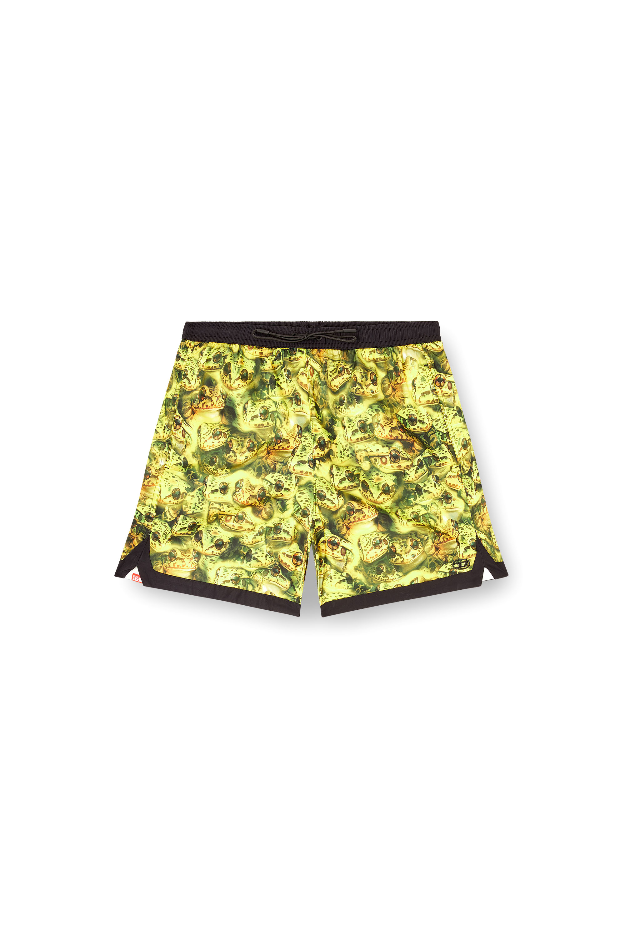 Diesel - SOCCER-41-D-POP-C, Man's Boxer-style swimsuit with all-over print in Green - 3