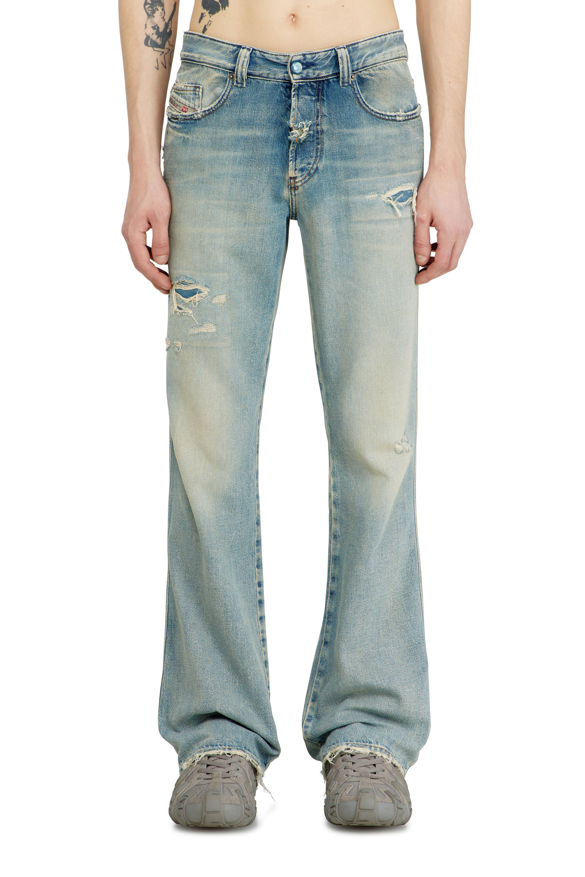 Diesel - Man's Bootcut Jeans 1998 D-Buck 09N23, Light Blue - 3