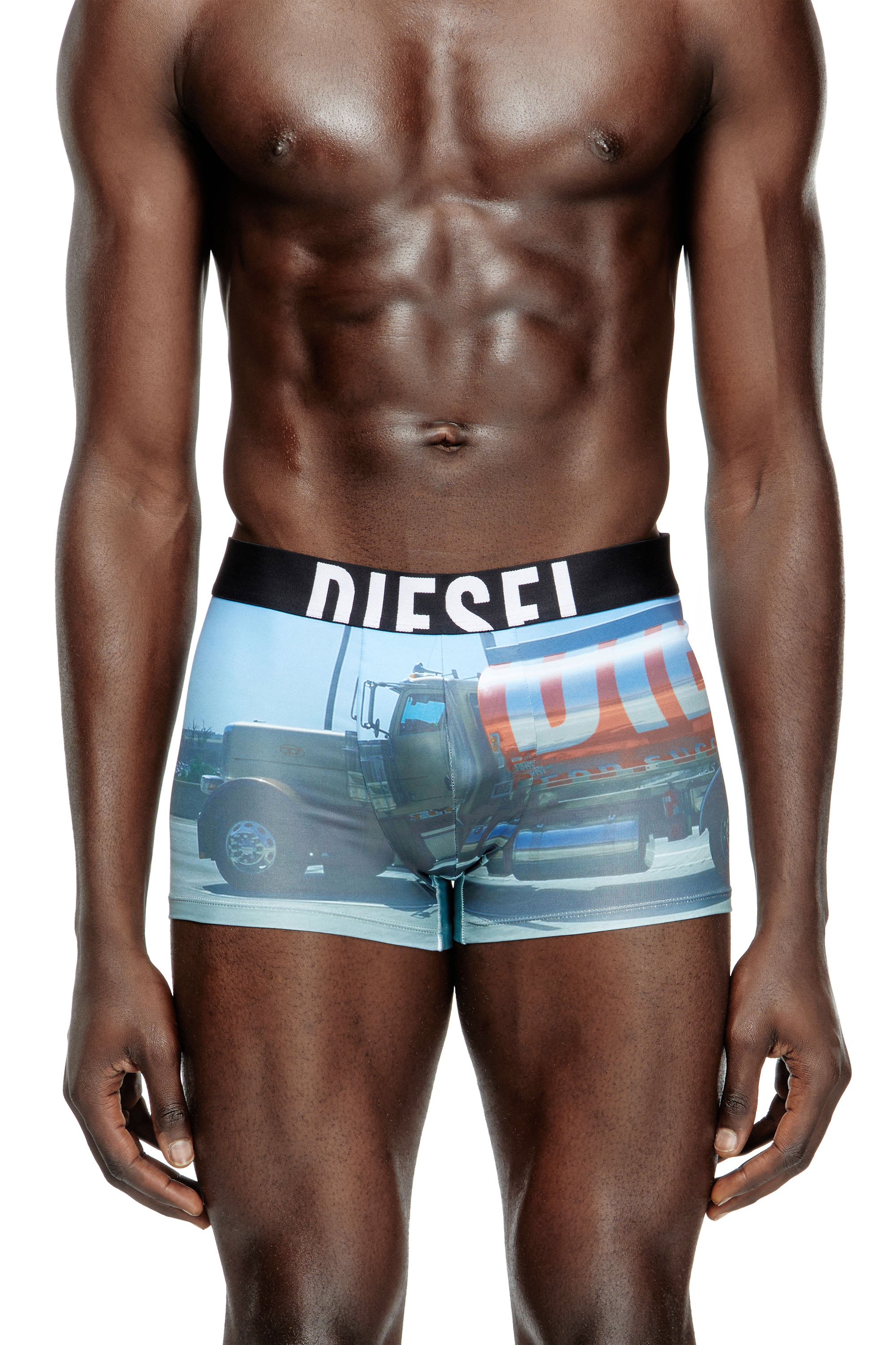 Diesel - DAMIEN-D-POP-40, Man's Boxer briefs with Pop print in White - 2