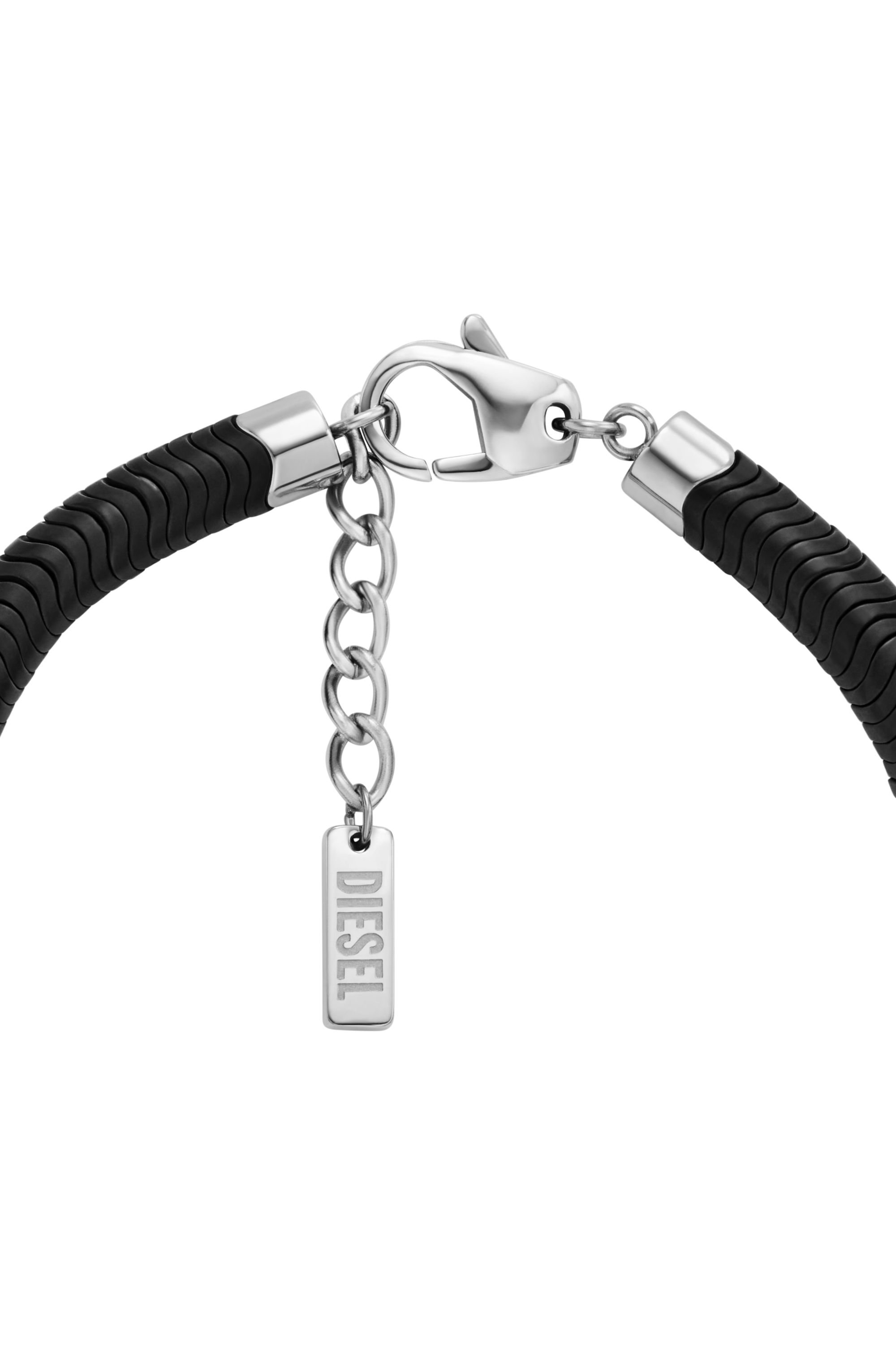 Diesel - DX1574931 JEWEL, Unisex's Hematite Beaded Bracelet in Black - 2