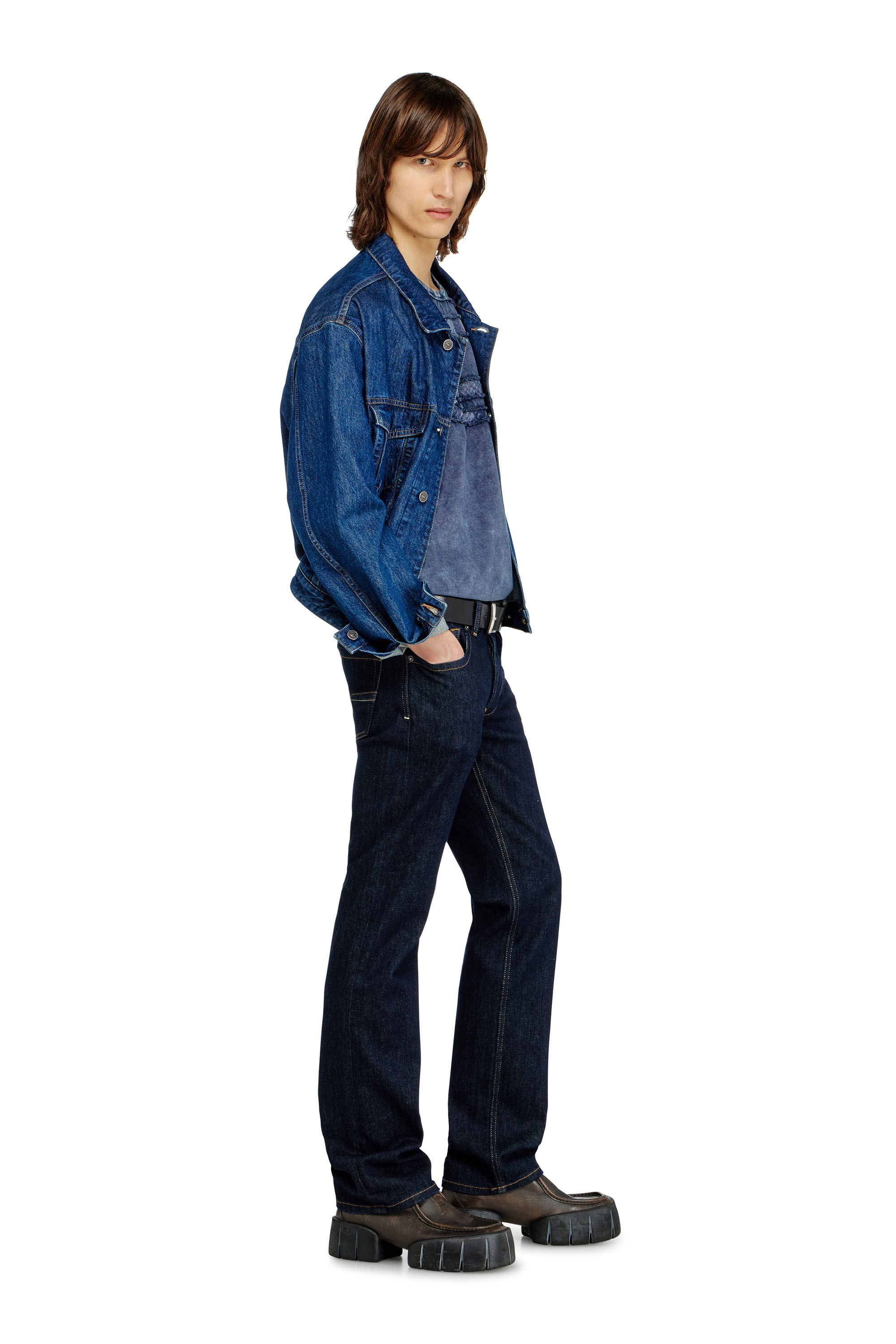 Diesel - Man's Regular Jeans 1985 Larkee 0DBEJ, Dark Blue - 2