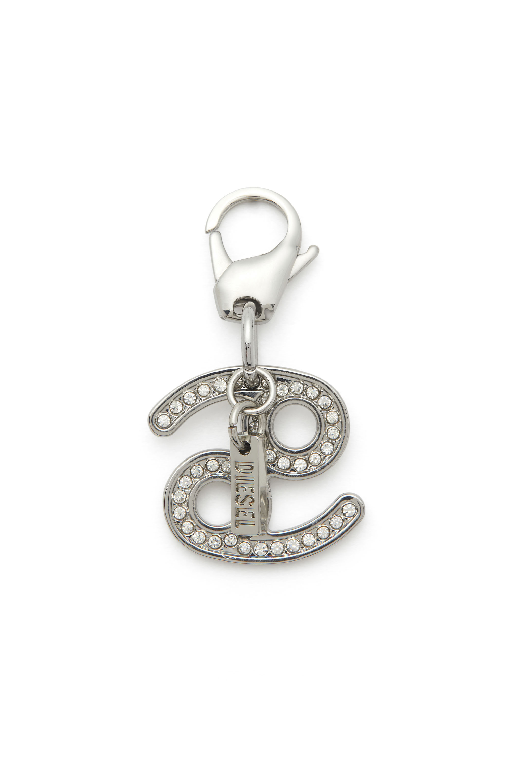 Diesel - CHARM CANCER, Unisex's Metal Cancer charm with rhinestones in Silver - 1