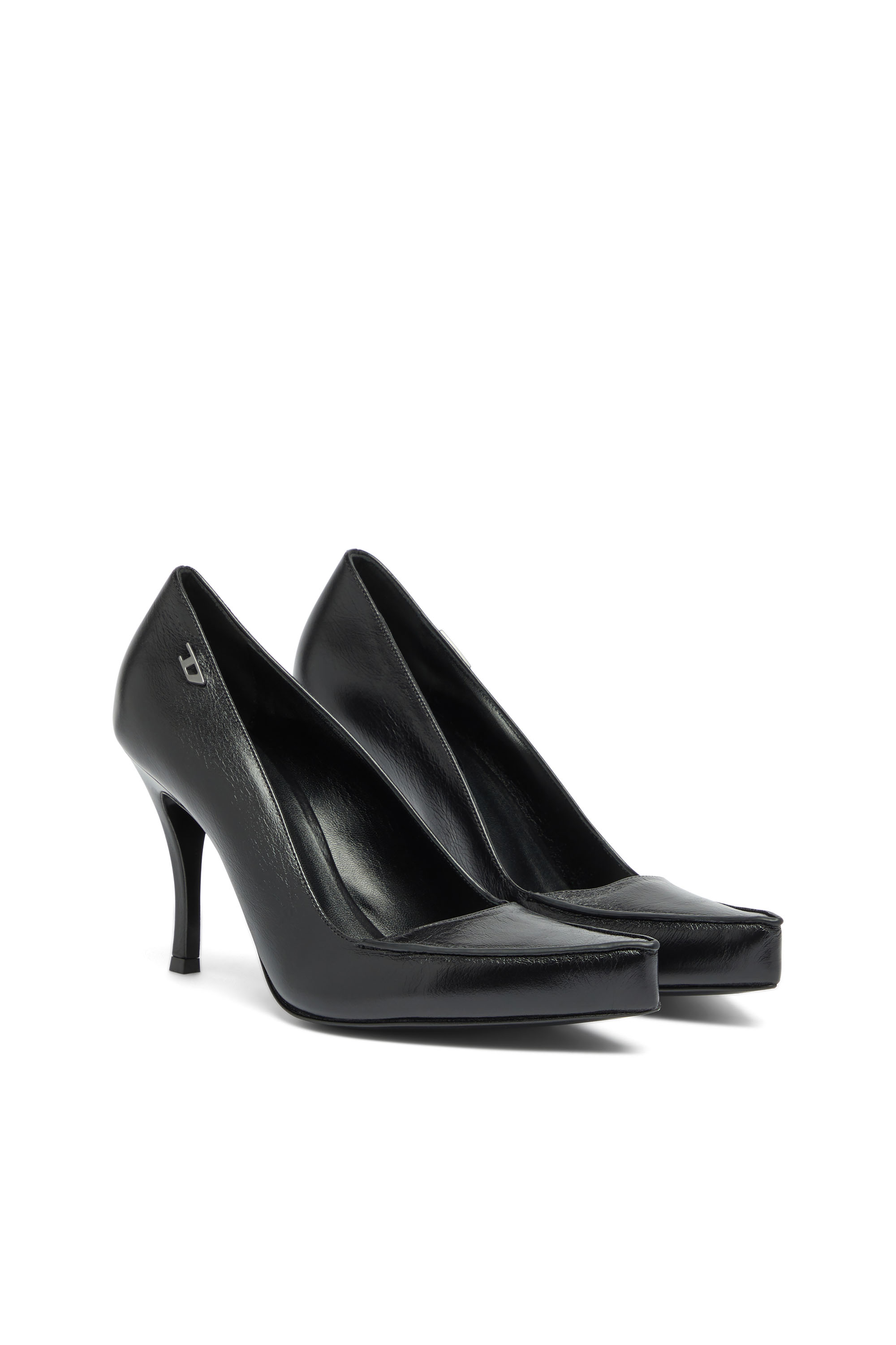 Diesel - D-LUCETTE-90-PUMP D, Woman's D-Lucette-Pumps in leather in Black - 3