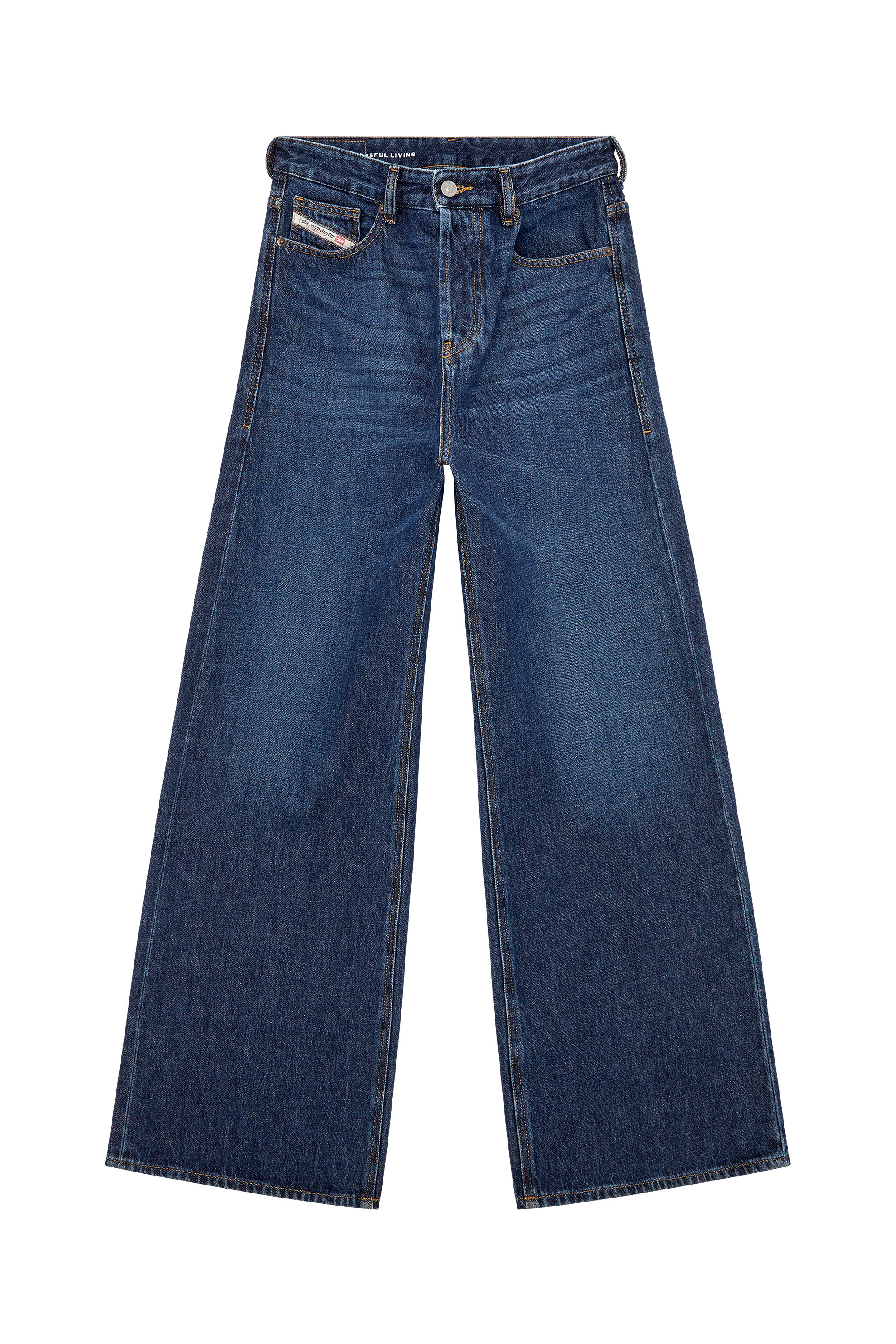 Diesel - Woman's Relaxed Jeans 1996 D-Sire 09C03, Dark Blue - 2