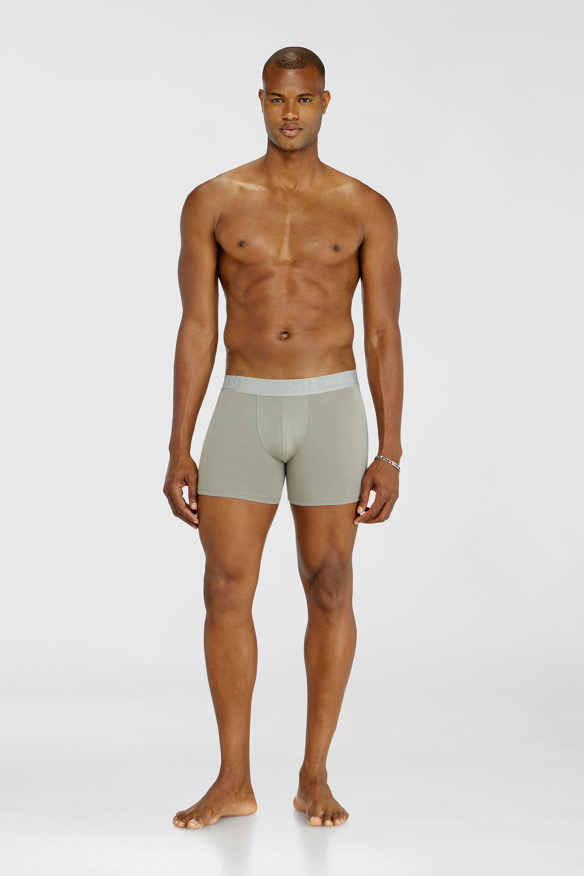 Diesel - SEBASTIAN-D-CORE-3PACK, Man's Three-pack boxer briefs in stretch cotton in Black/Grey - 1