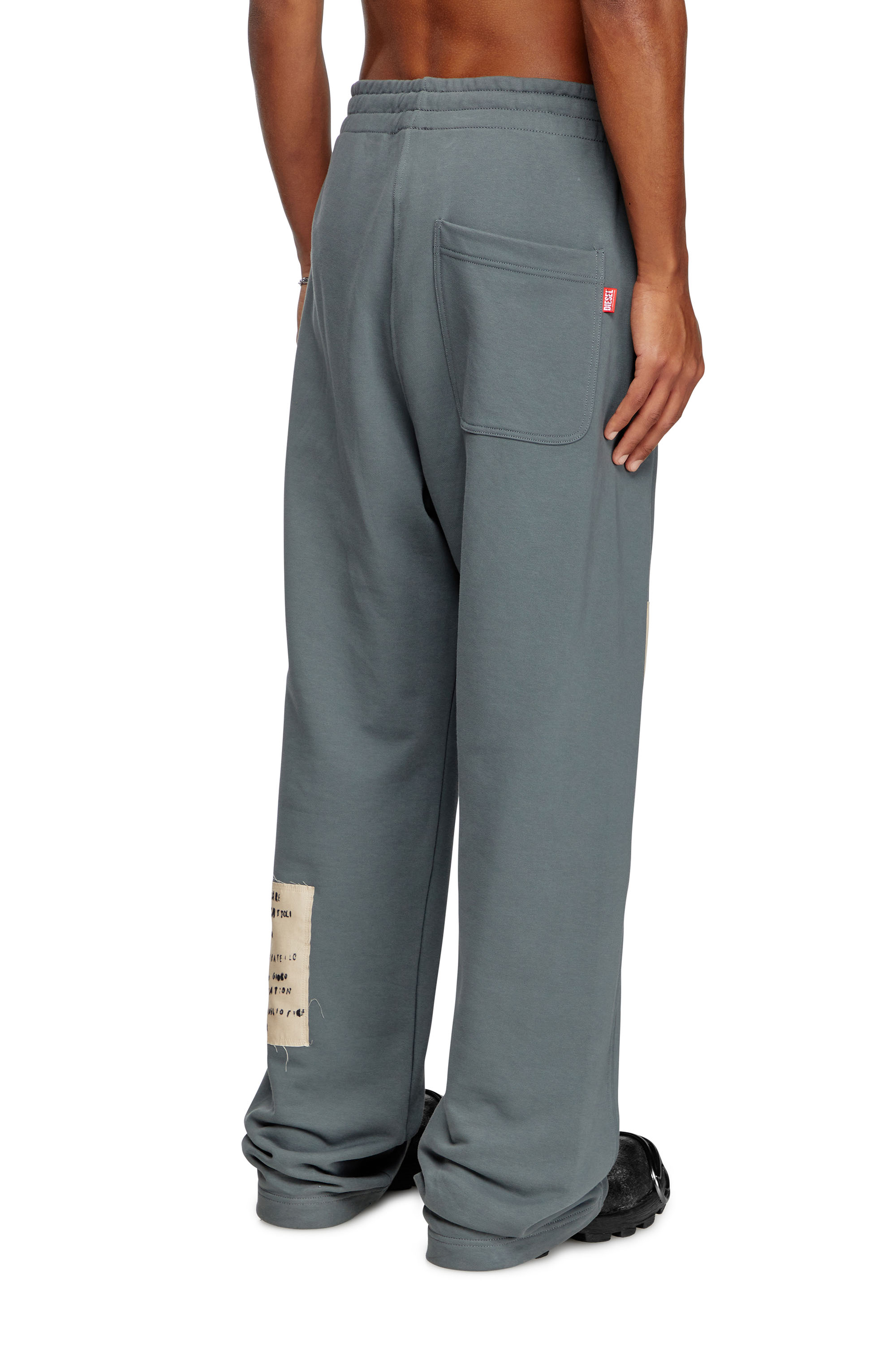 Diesel - P-MARTYANS-DD, Unisex's Track pants with tattoo patches in Grey - 4