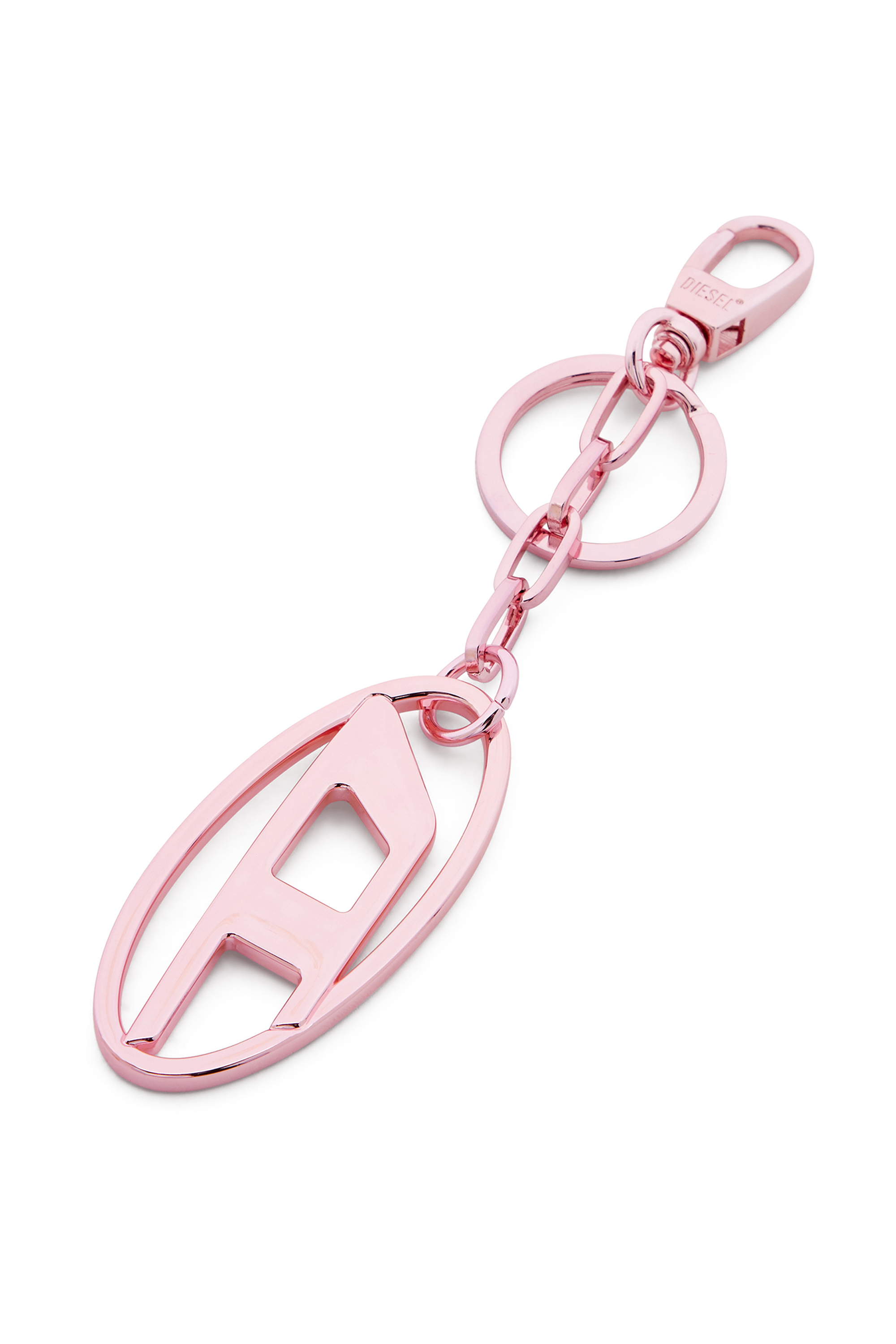 Diesel - HOLY-C, Unisex's Metal keyring with logo plaque in Pink - 2