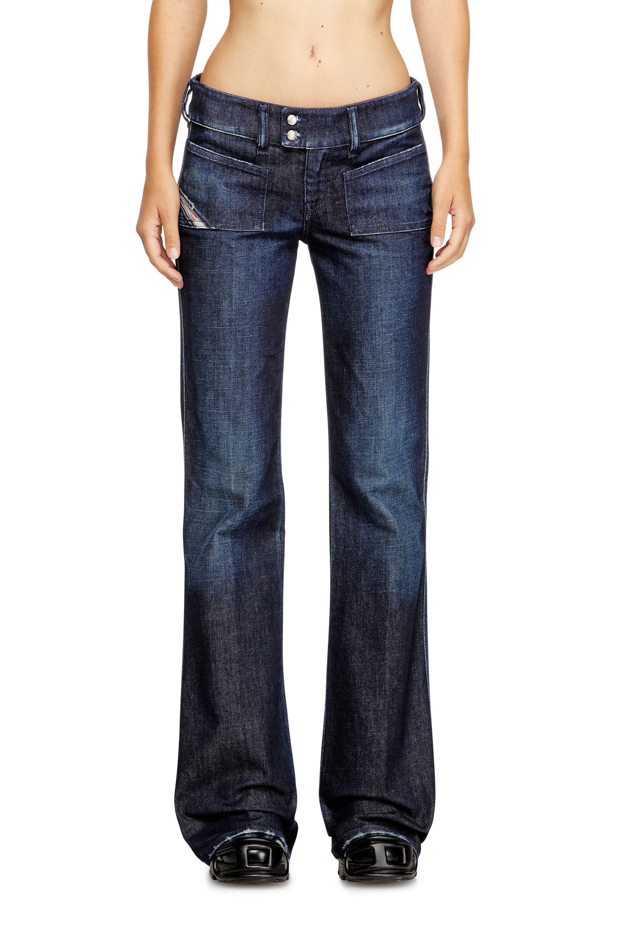Diesel - Woman's Bootcut Jeans D-Hush 09M19, Dark Blue - 2